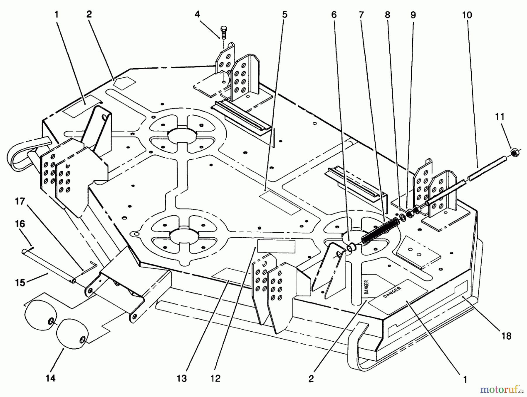  Toro Neu Mowers, Deck Assembly Only 30148 - Toro 48