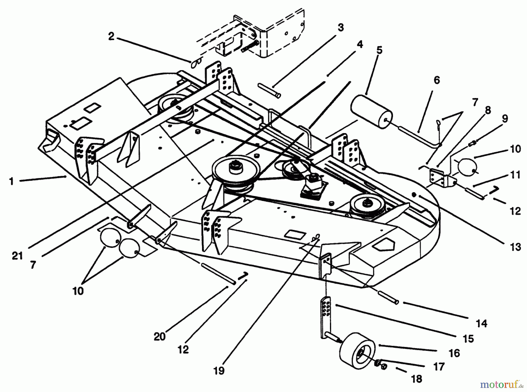  Toro Neu Mowers, Deck Assembly Only 30162 - Toro 62