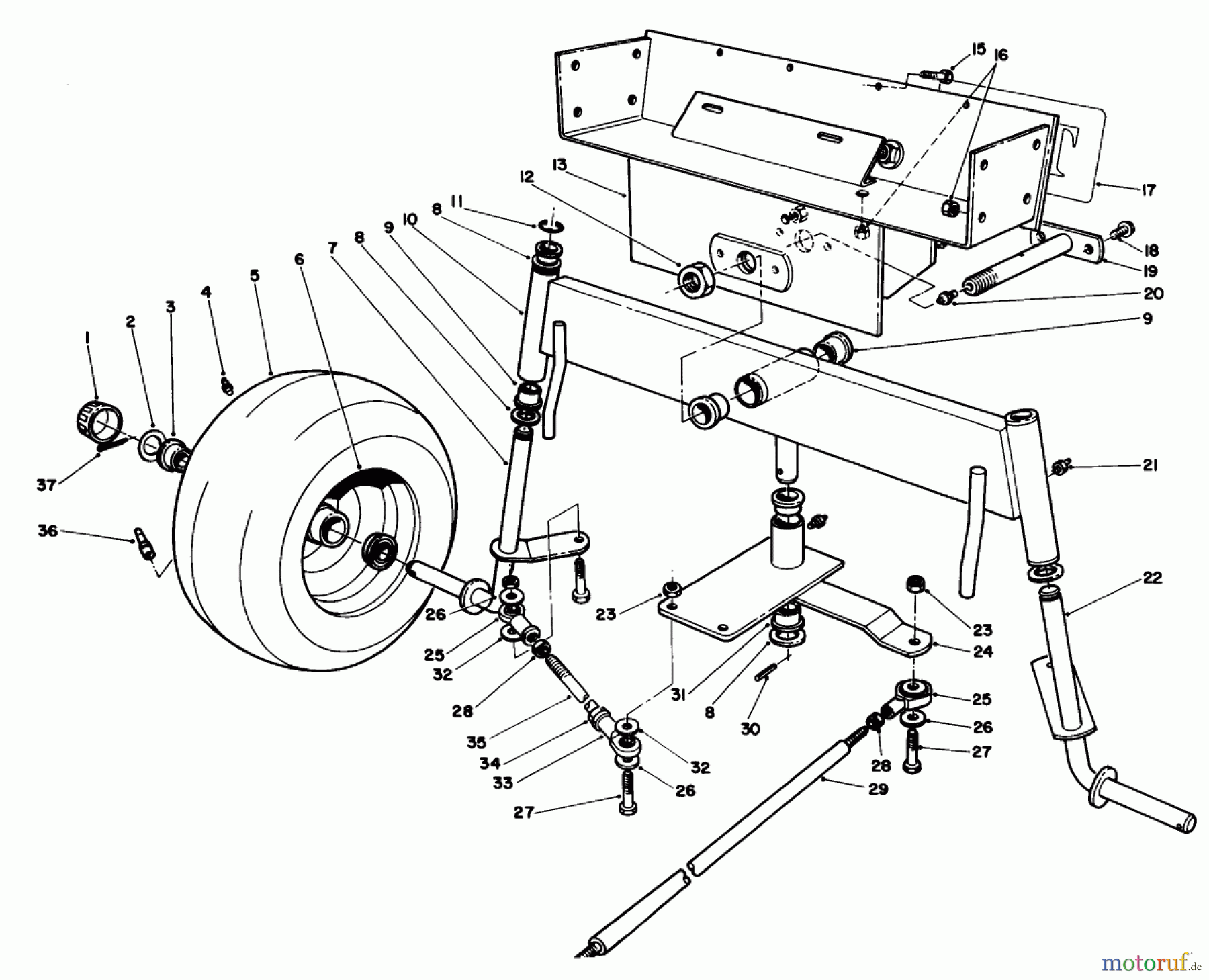  Toro Neu Mowers, Deck Assembly Only 30544 (117/120) - Toro 44