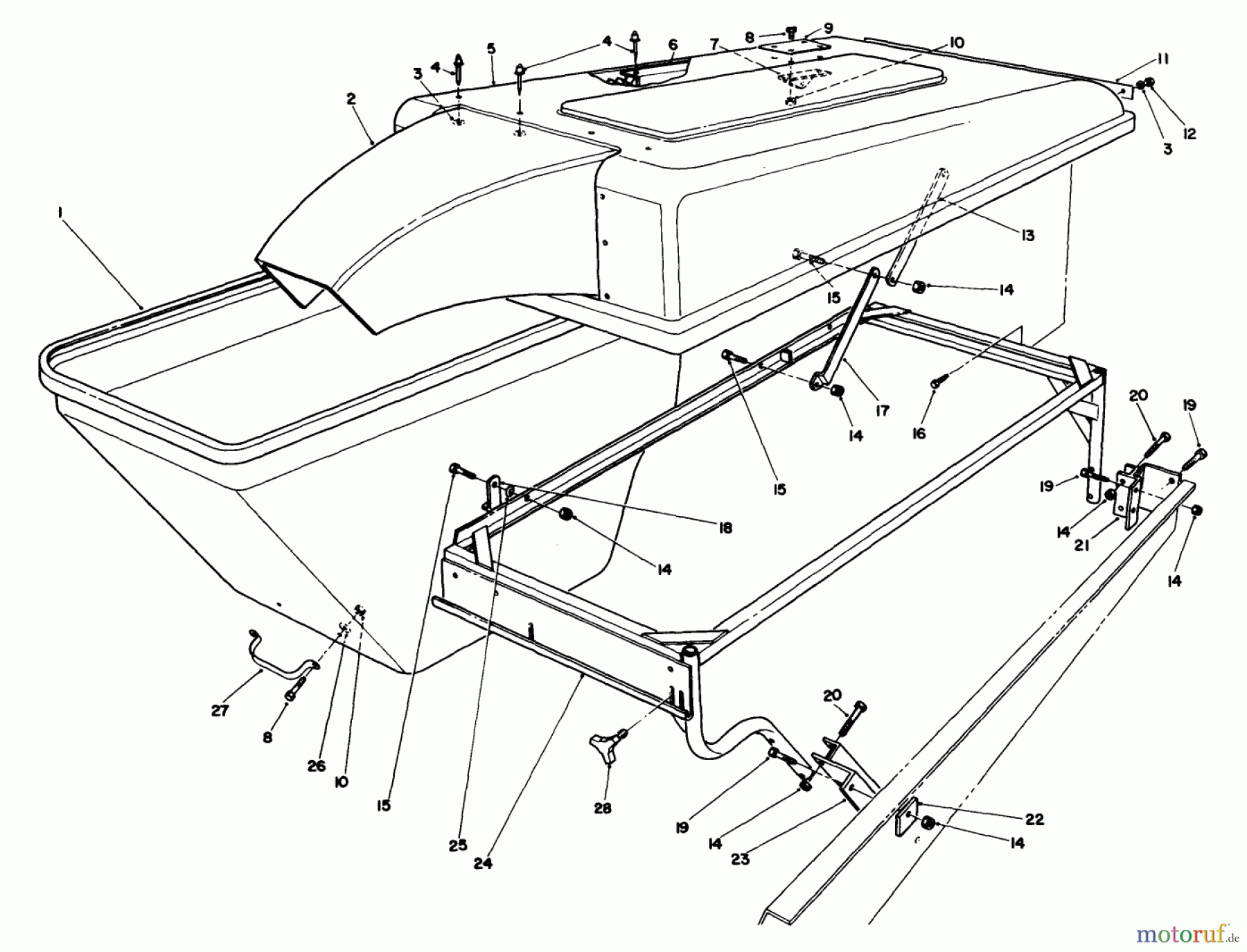  Toro Neu Mowers, Deck Assembly Only 30544 (117/120) - Toro 44