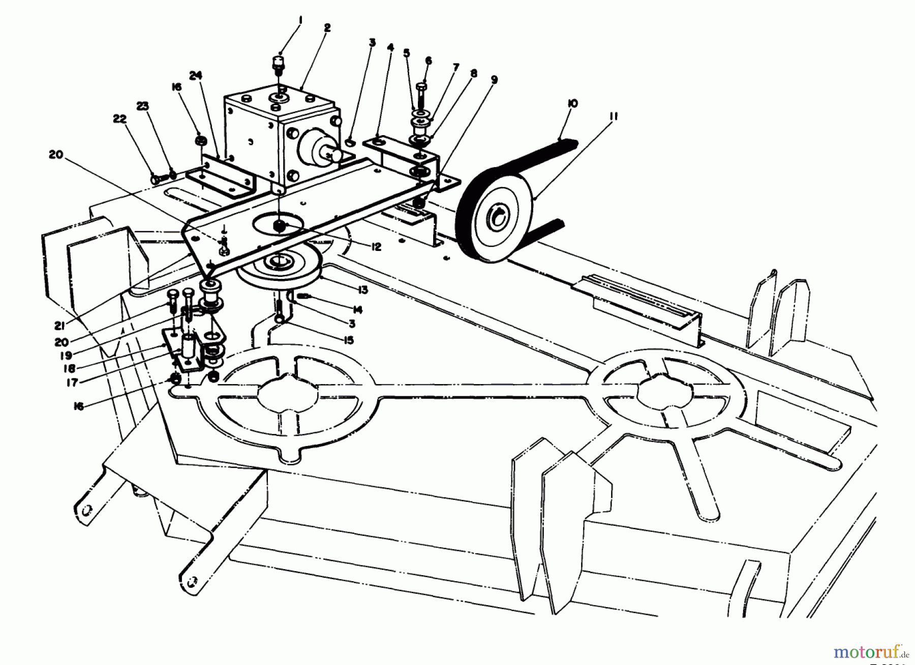  Toro Neu Mowers, Deck Assembly Only 30544 (117/120) - Toro 44