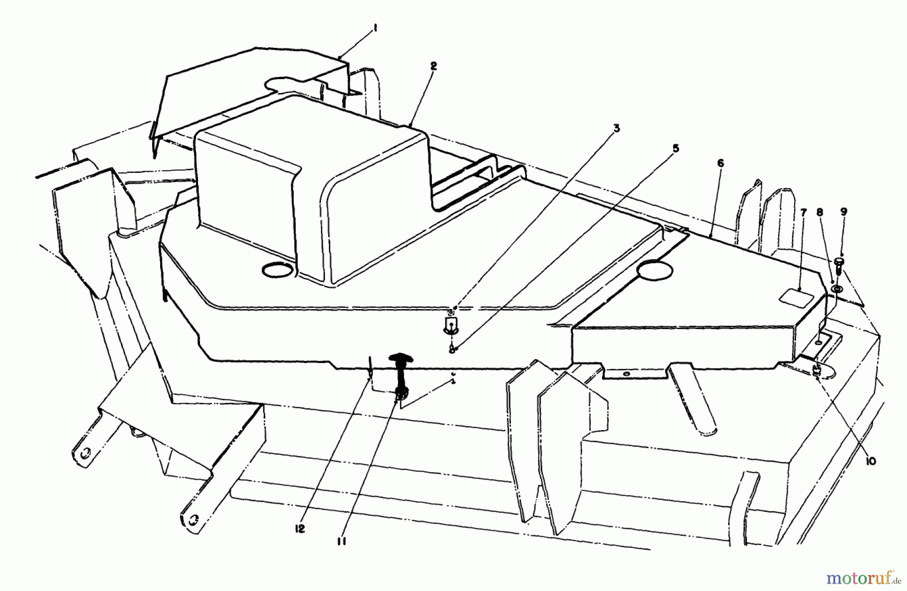  Toro Neu Mowers, Deck Assembly Only 30544 (117/120) - Toro 44