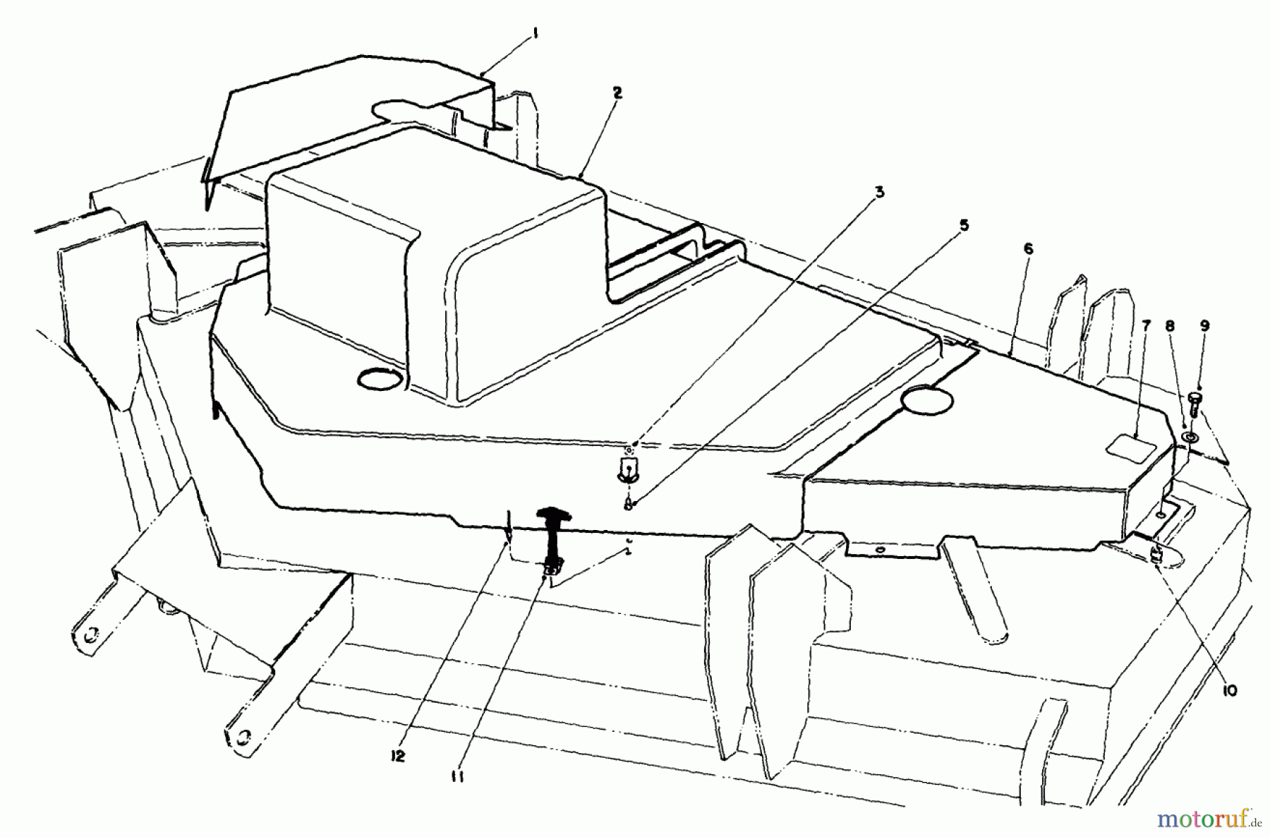  Toro Neu Mowers, Deck Assembly Only 30544 (117/120) - Toro 44