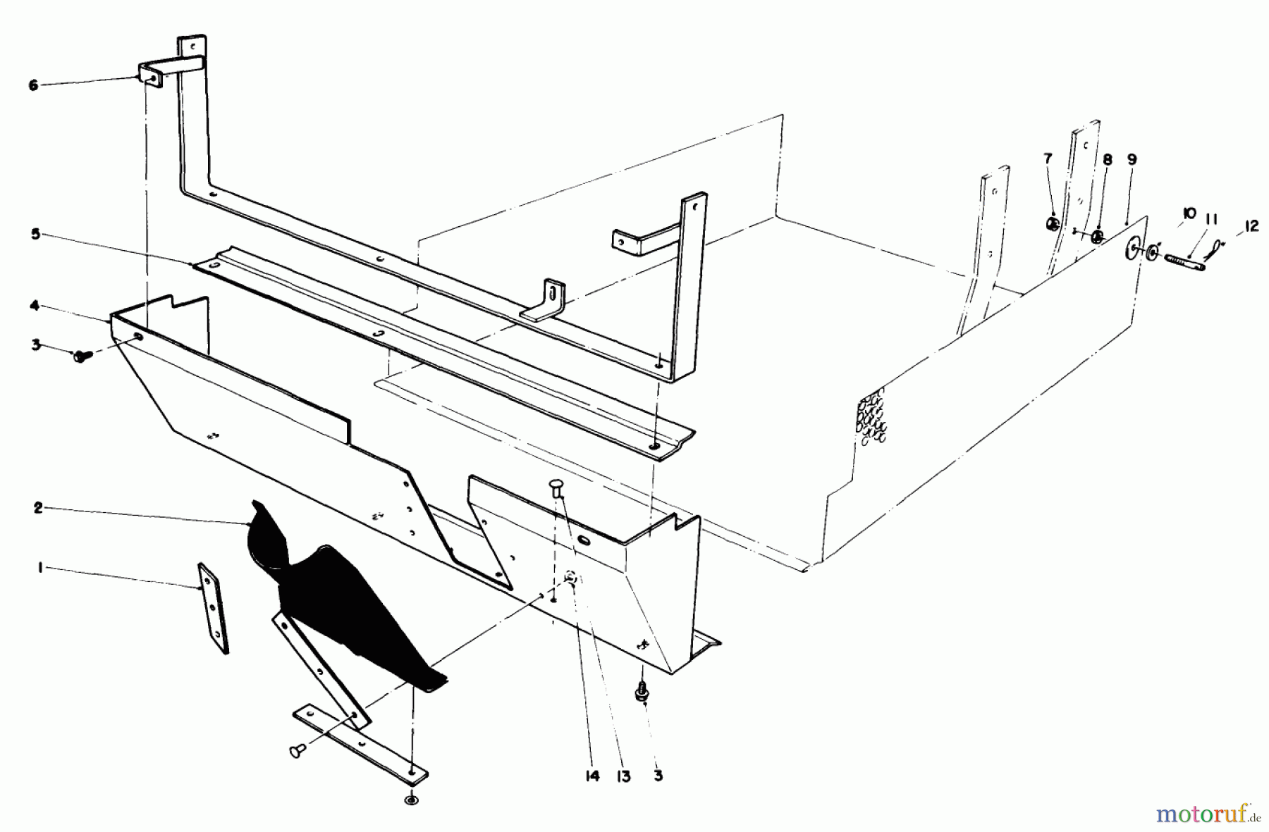  Toro Neu Mowers, Deck Assembly Only 30544 (117/120) - Toro 44