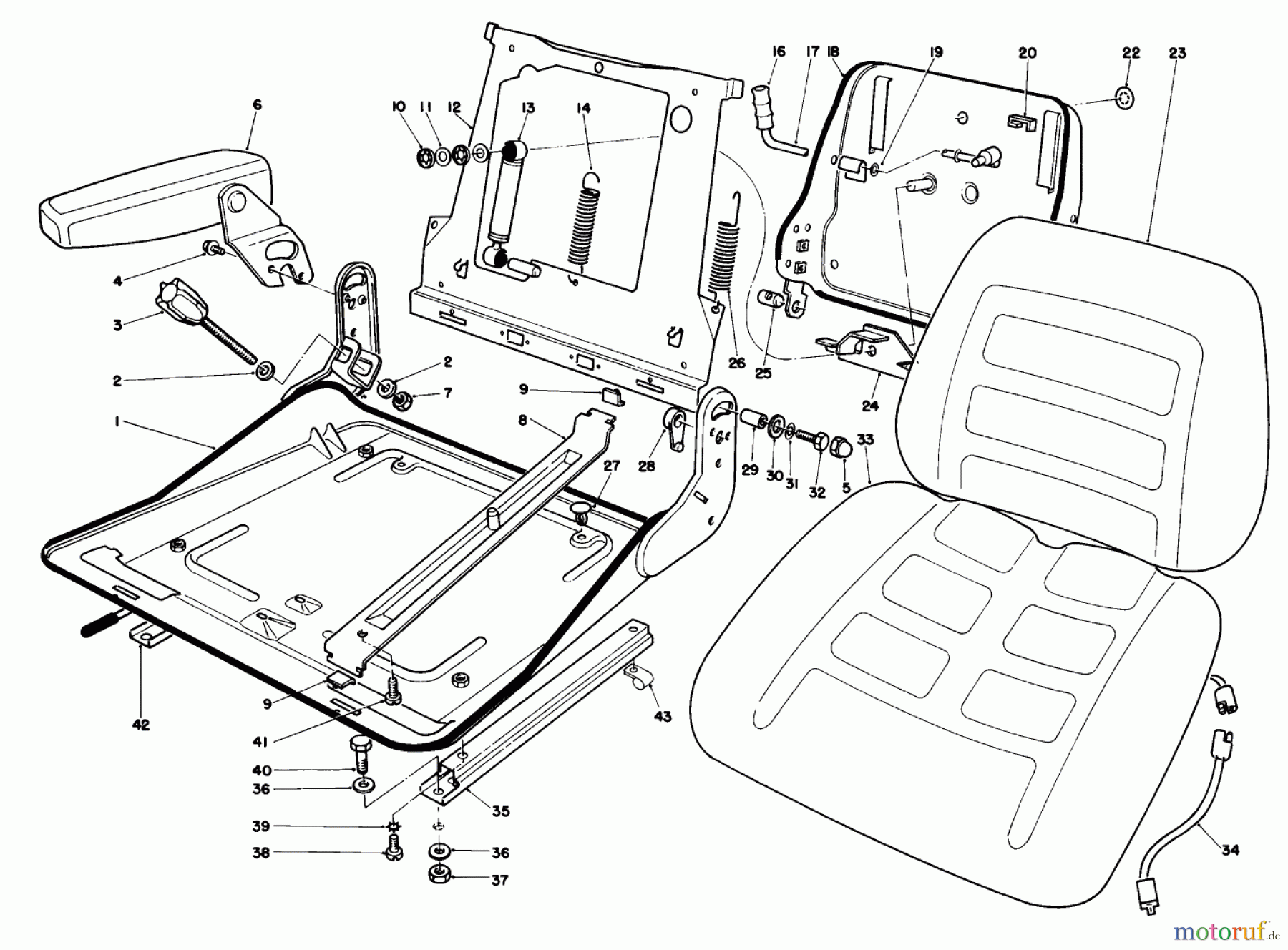  Toro Neu Mowers, Deck Assembly Only 30544 (120) - Toro 44