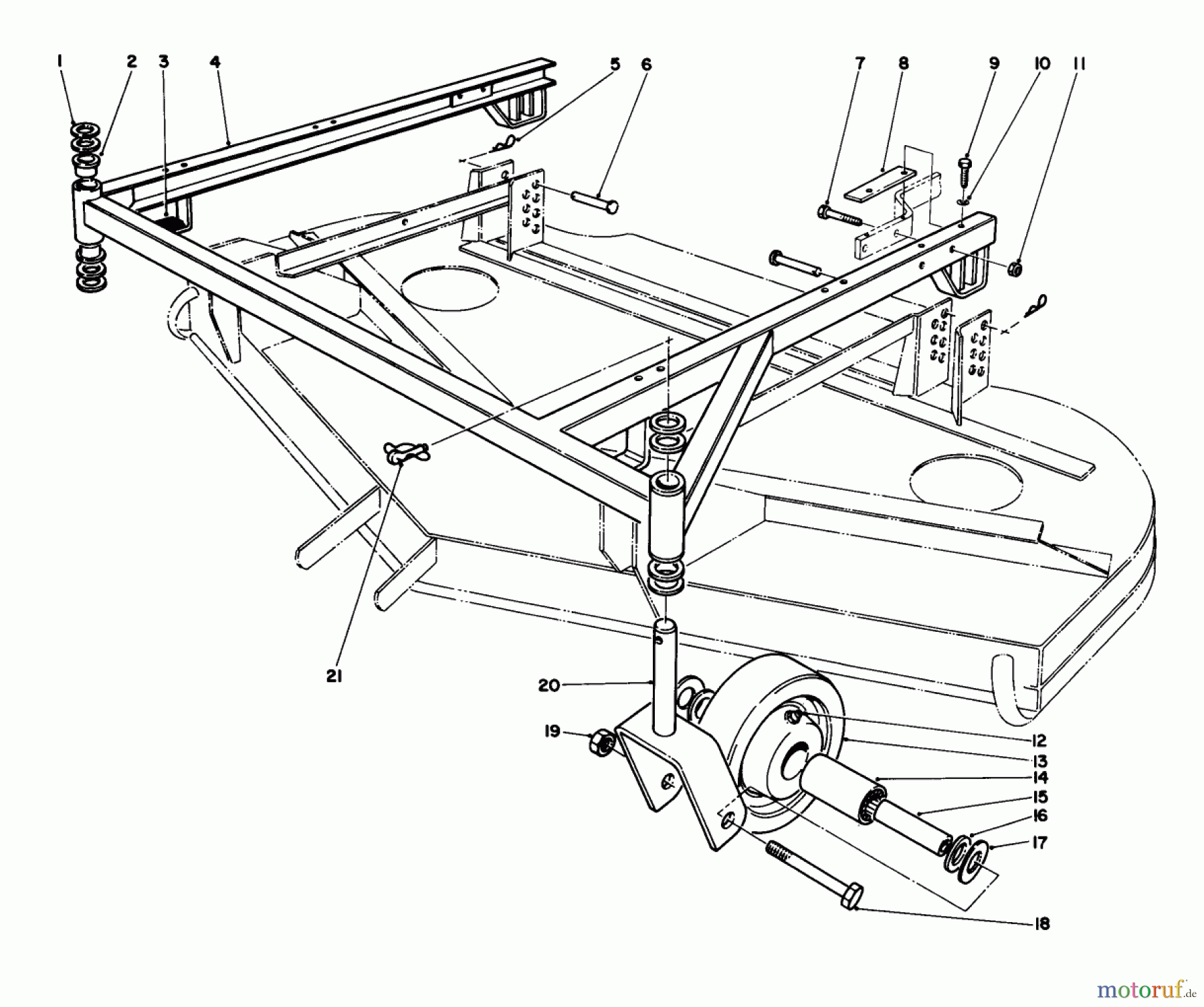  Toro Neu Mowers, Deck Assembly Only 30544 (120) - Toro 44