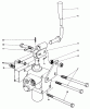 Toro 30575 - 72" Side Discharge Mower, 1988 (800001-899999) Spareparts VALVE AND LEVER ASSEMBLY