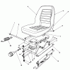 Toro 30555 (200) - 52" Side Discharge Mower, Groundsmaster 200 Series, 1991 (1000001-1999999) Spareparts DELUXE SEAT KIT MODEL NO. 30772