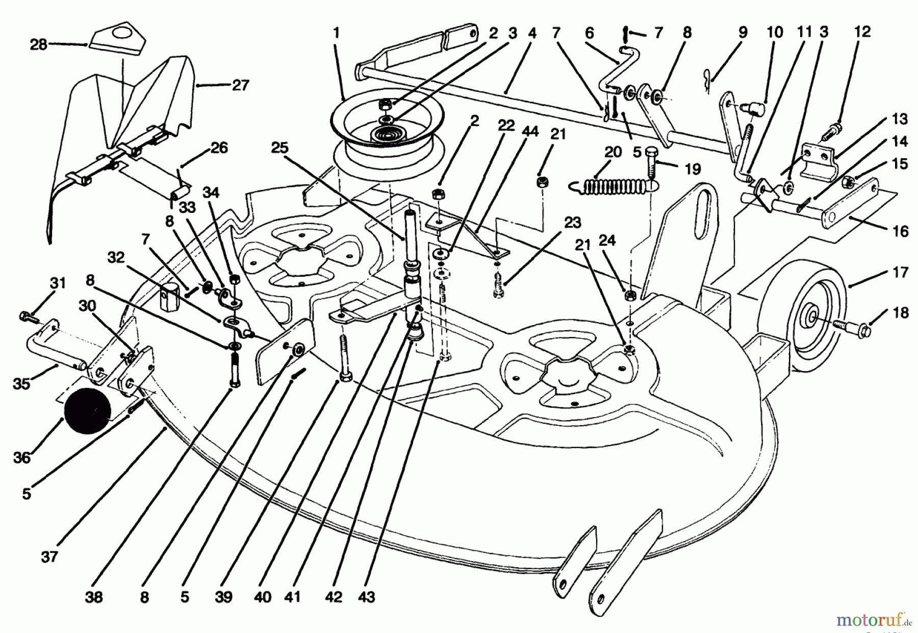  Toro Neu Mowers, Deck Assembly Only 78216 - Toro 38