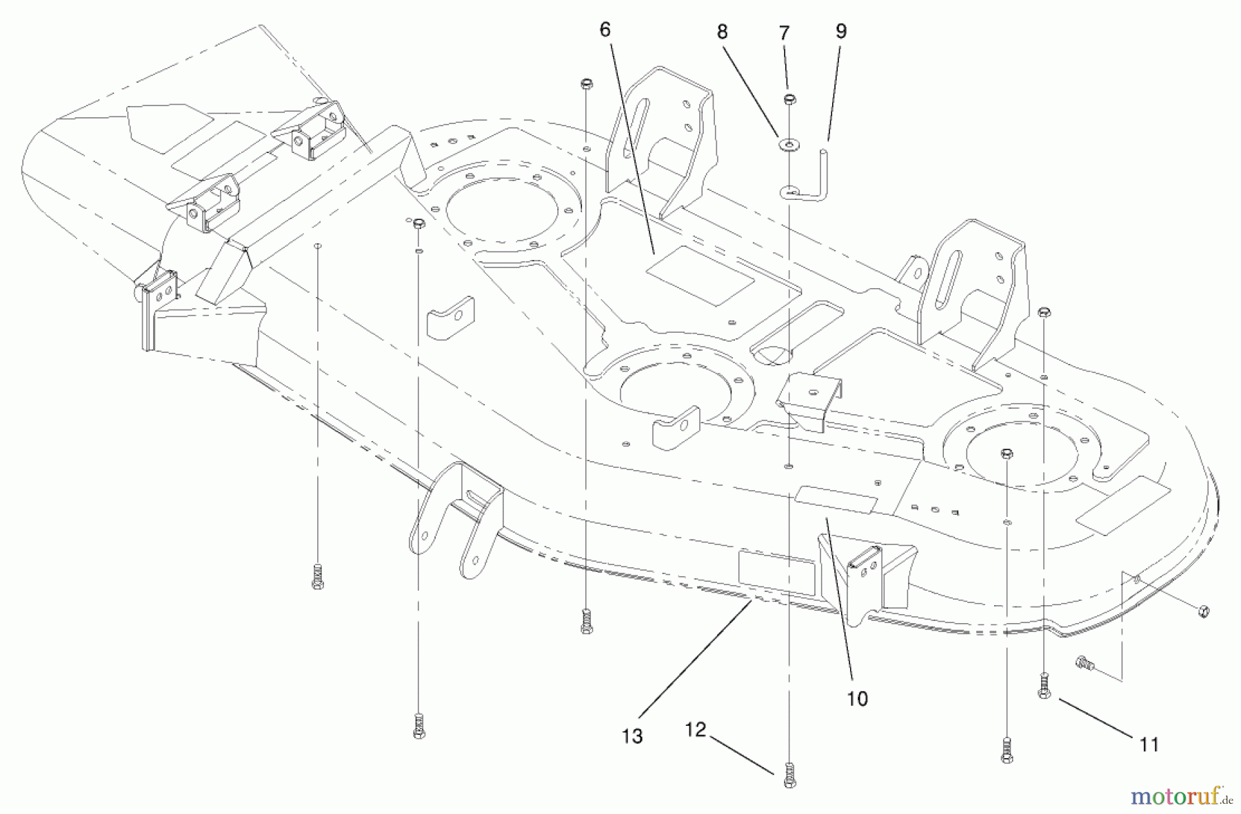  Toro Neu Mowers, Deck Assembly Only 78281 - Toro 52