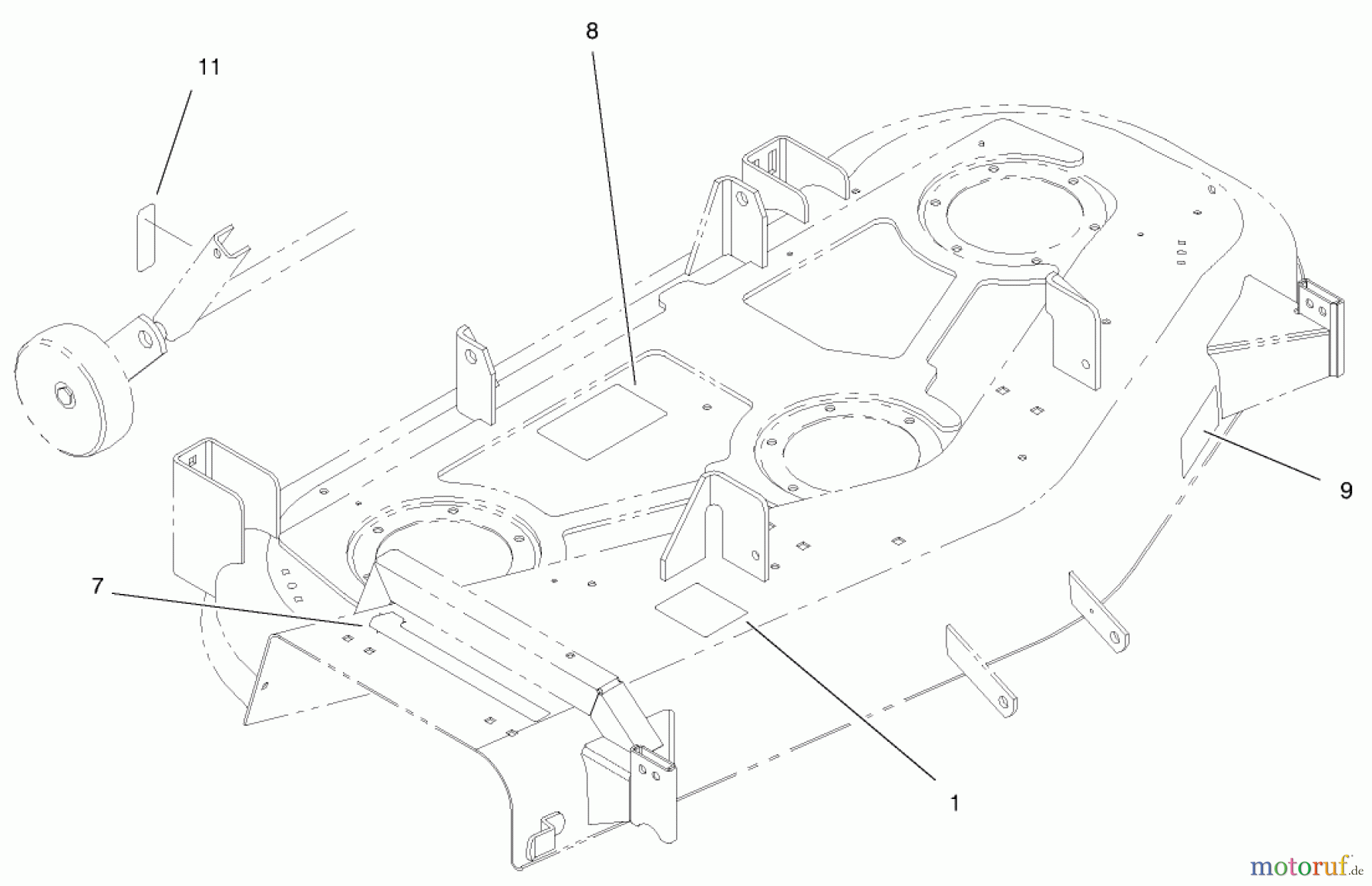  Toro Neu Mowers, Deck Assembly Only 78452 - Toro 52