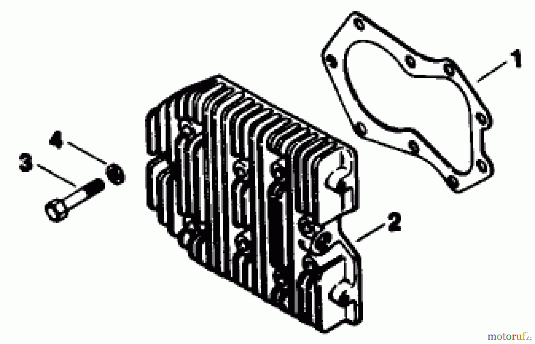  Toro Neu Mowers, Drive Unit Only 30117 - Toro Mid-Size Proline Gear Traction Unit, 16 hp, 1991 (1000001-1999999) CYLINDER HEAD-ENGINE MODEL NO. MV16S-TYPE 56511