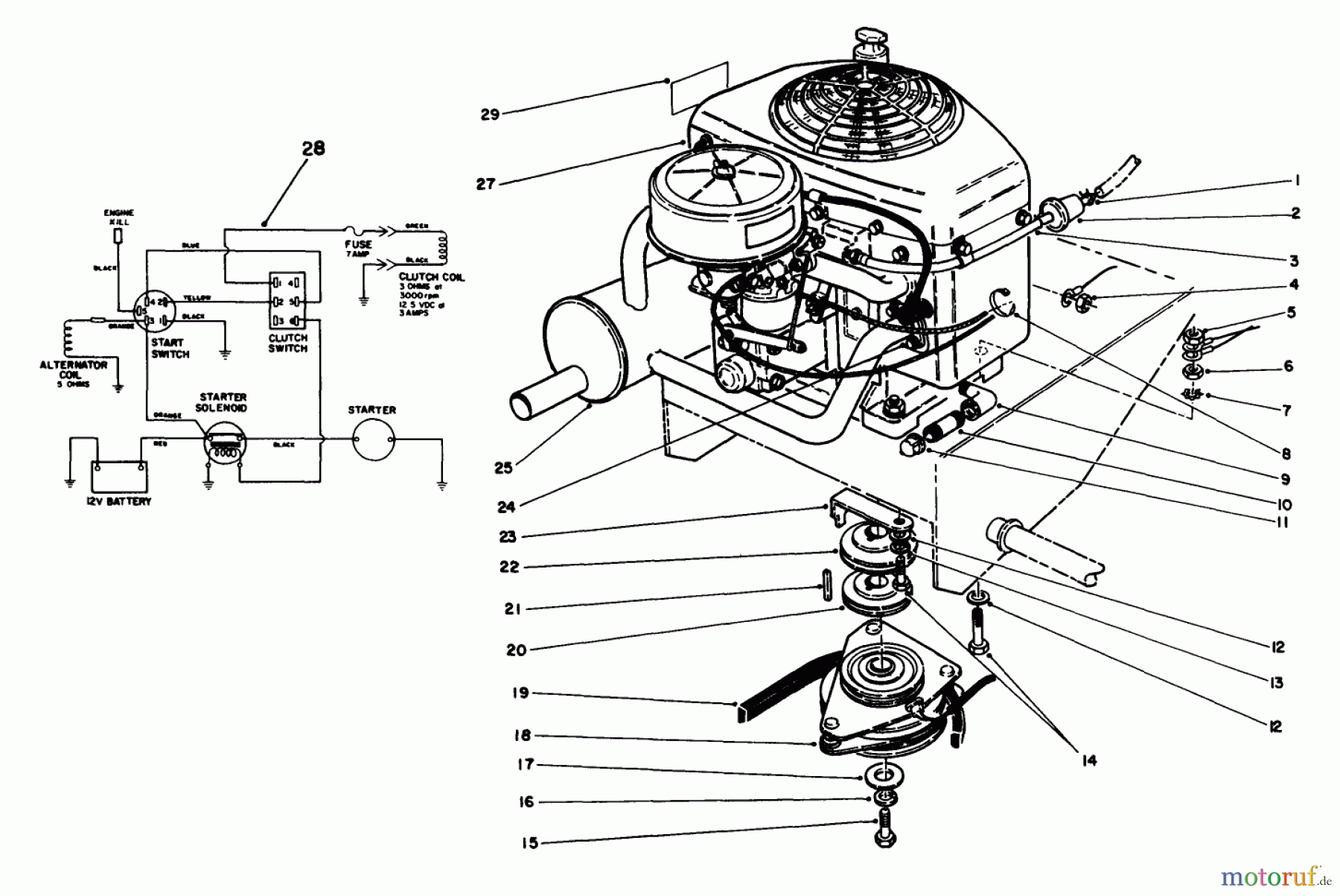  Toro Neu Mowers, Drive Unit Only 30117 - Toro Mid-Size Proline Gear Traction Unit, 16 hp, 1991 (1000001-1999999) ENGINE ASSEMBLY