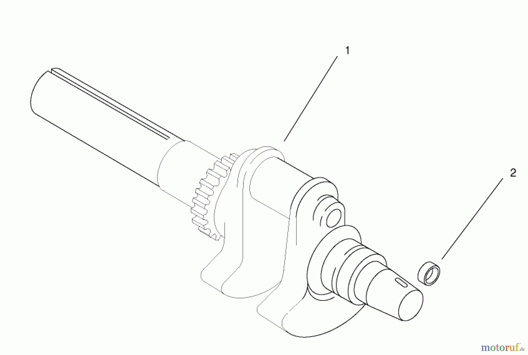  Toro Neu Mowers, Lawn & Garden Tractor Seite 1 73561SEI (522xi) - Toro 522xi Indy Special Edition Garden Tractor, 2000 (200000001-200999999) CRANKSHAFT-KOHLER #CH22S-PS-66545