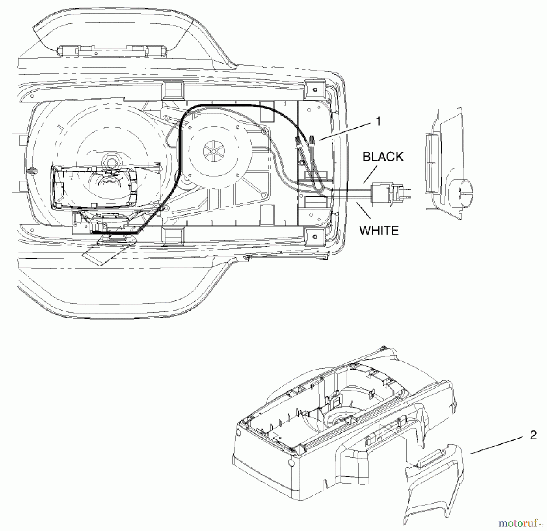  Toro Neu Mowers, Electric 20050 (E120) - Toro Carefree Recycler Electric Mower, E120, 1999 (99000001-99999999) ELECTRICAL WIRING ASSEMBLY