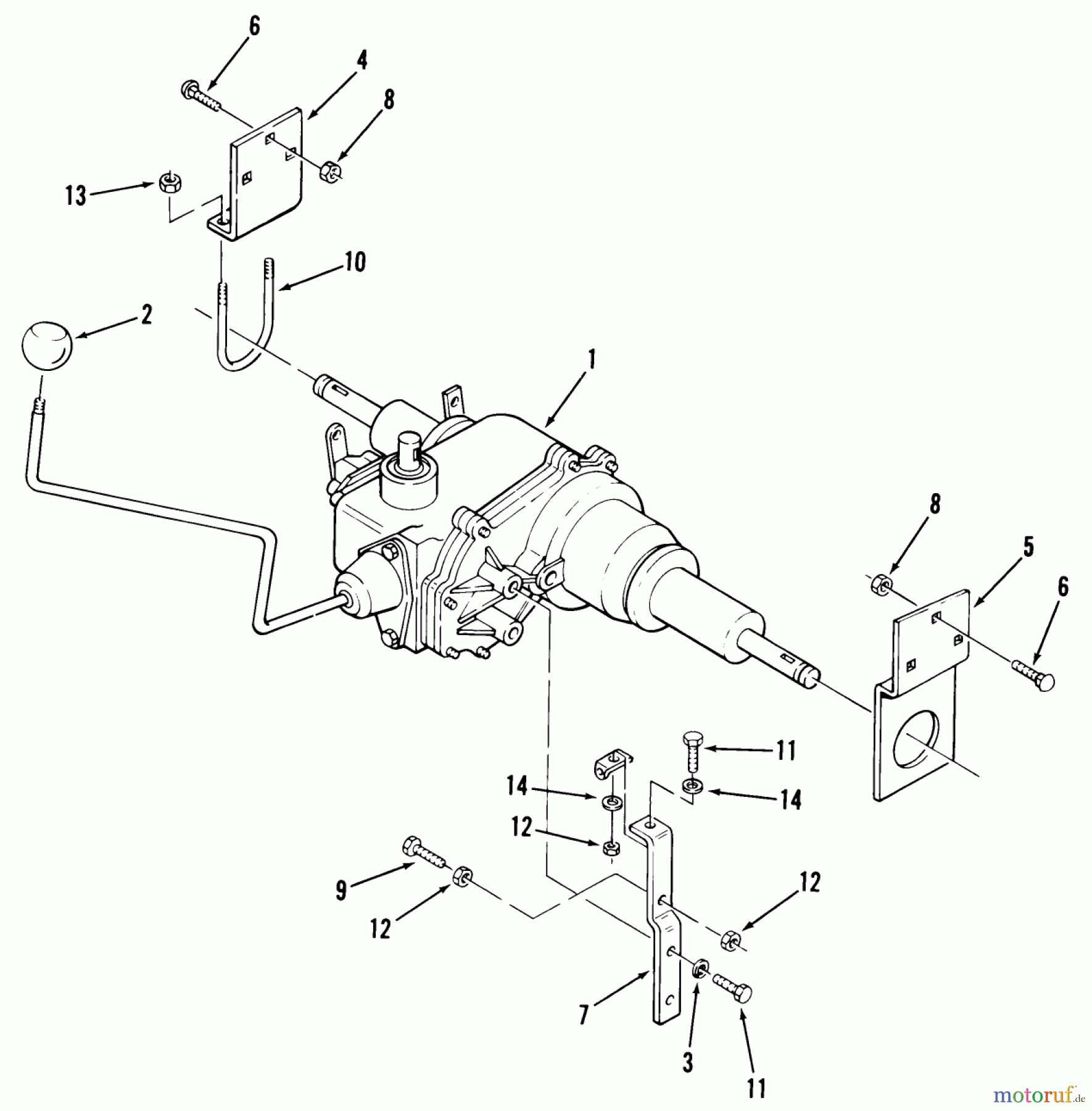  Toro Neu Mowers, Lawn & Garden Tractor Seite 1 02-16BP01 (B-165) - Toro B-165 Twin 5-Speed Tractor, 1980 3-SPEED TRANSMISSION