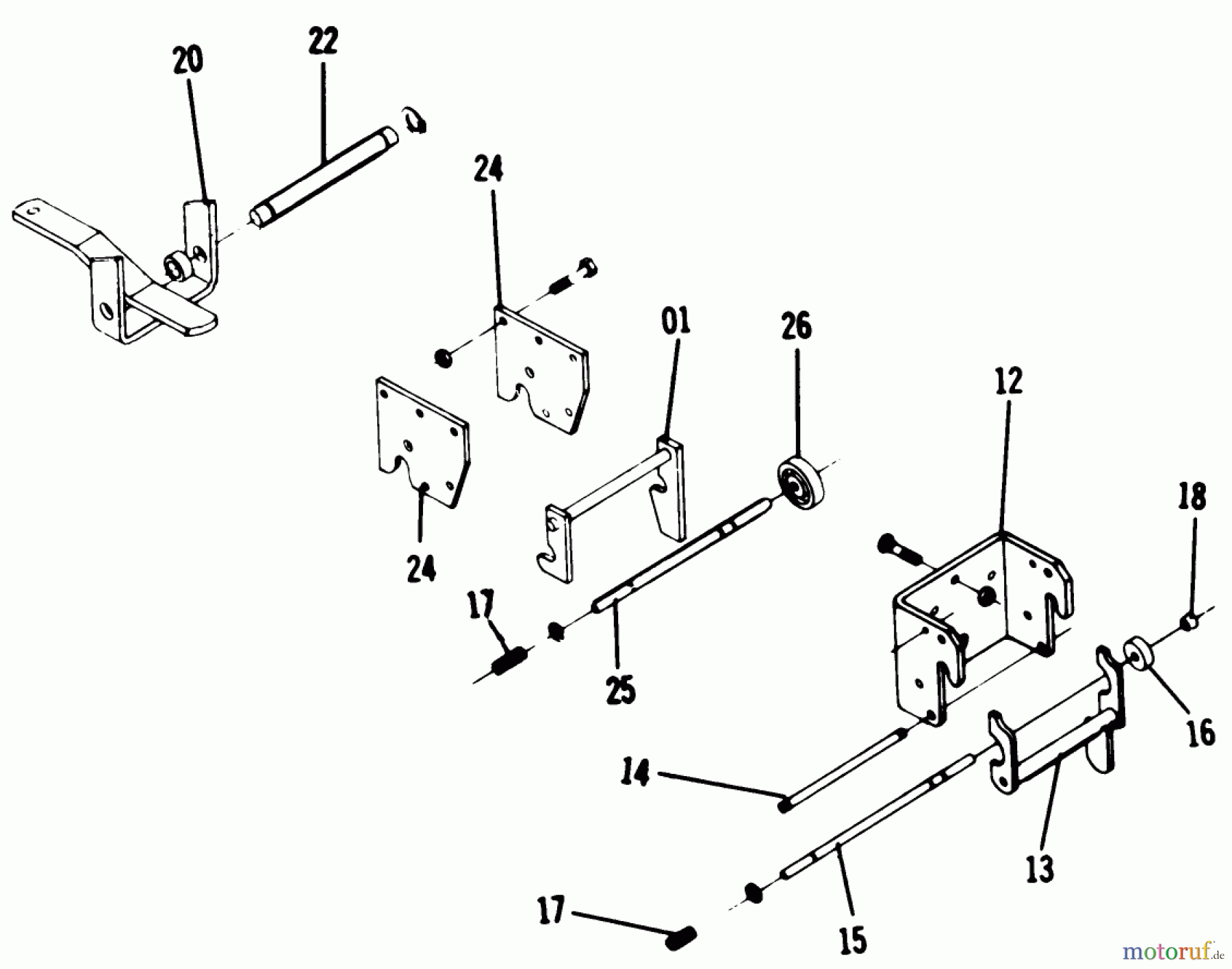  Toro Neu Mowers, Lawn & Garden Tractor Seite 1 1-0141 (B-80) - Toro B-80 4-Speed Tractor, 1975 B-100 PARTS MANUAL 7.000 HITCH ASSEMBLIES (FIG. 7A)