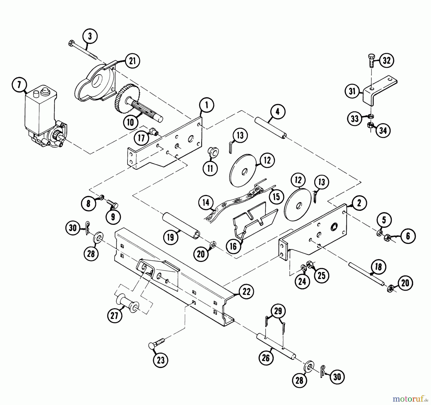  Toro Neu Mowers, Lawn & Garden Tractor Seite 1 1-0700 (C-185) - Toro C-185 Elec-Trak, 1977 LIFT LINKAGE AND HITCH