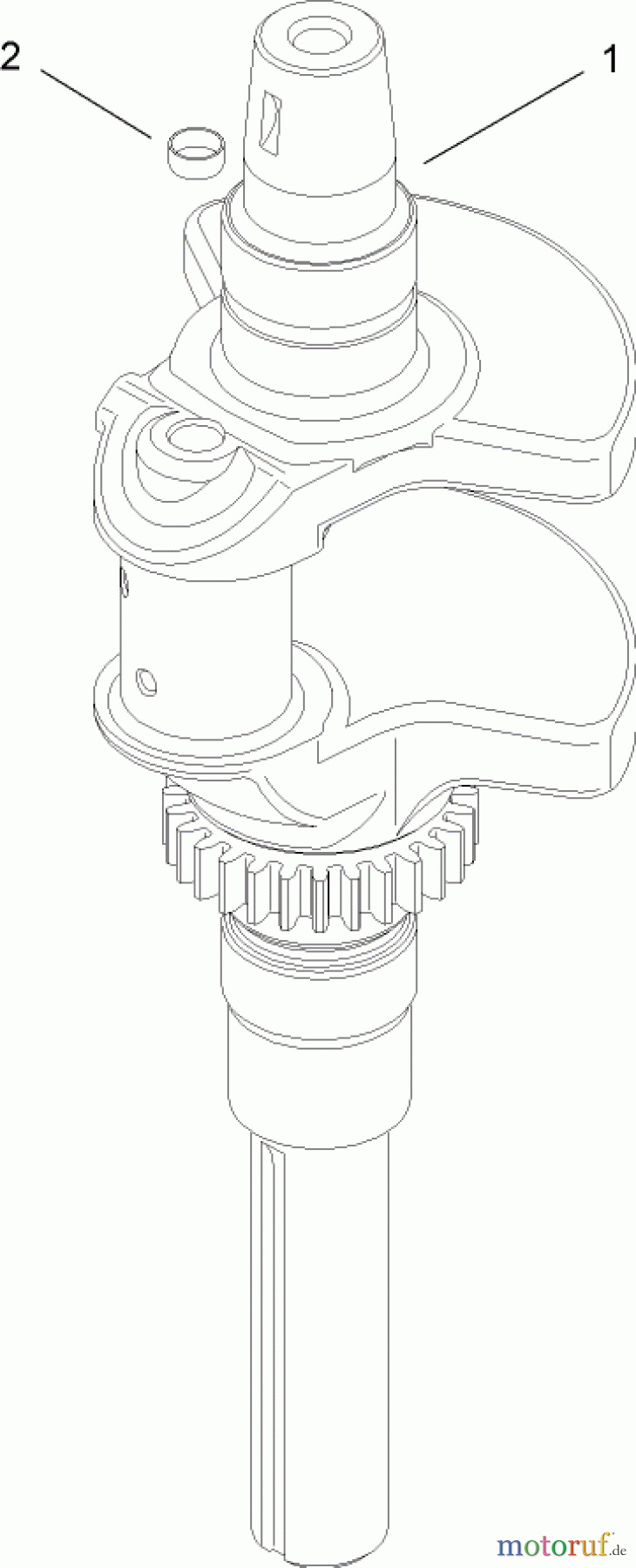  Toro Neu Mowers, Lawn & Garden Tractor Seite 1 13AP60RP544 (LX500) - Toro LX500 Lawn Tractor, 2006 (1A056B50000-) CRANKSHAFT ASSEMBLY KOHLER SV720-0011