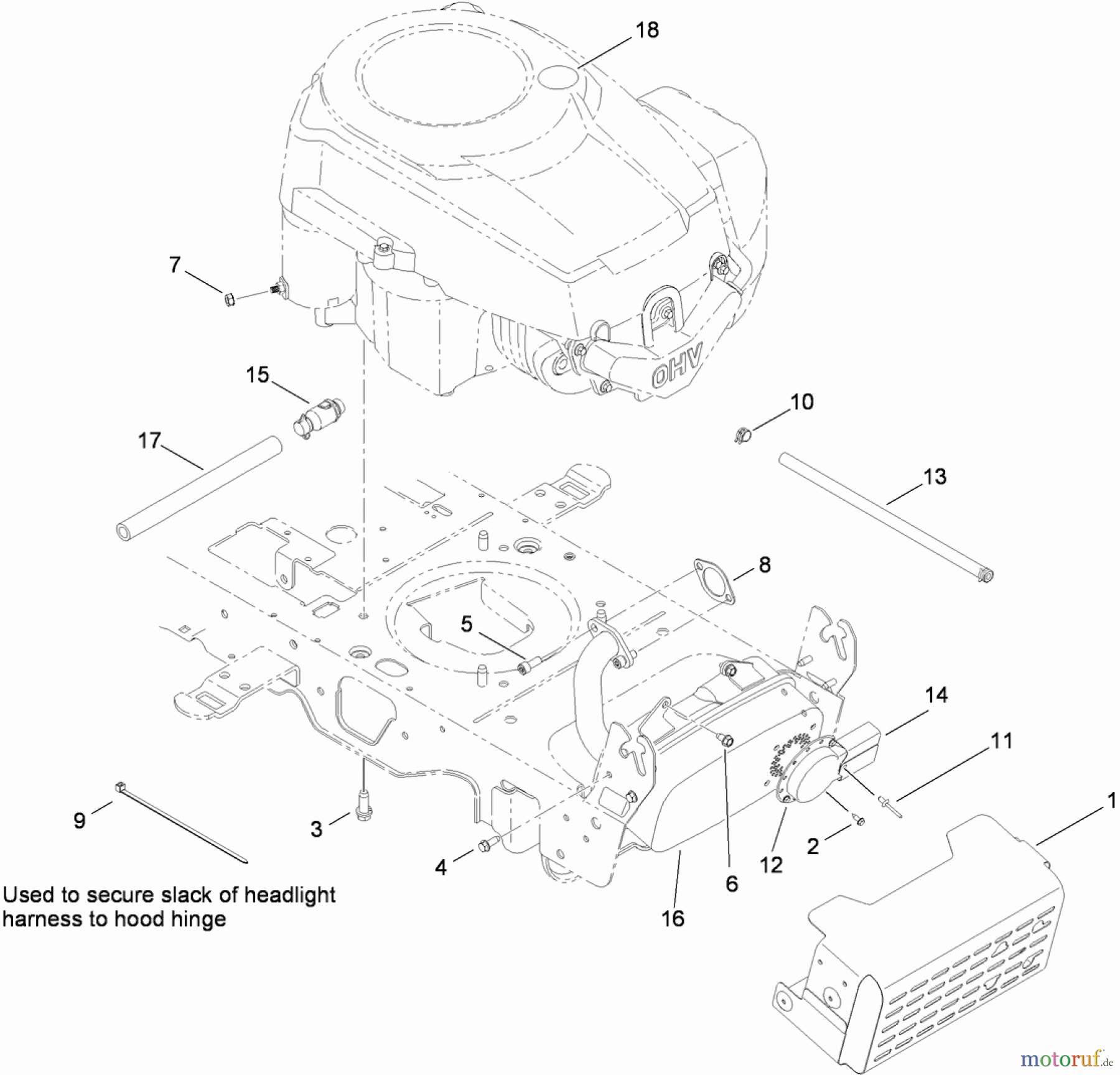  Toro Neu Mowers, Lawn & Garden Tractor Seite 1 13AX91RS848 (LX427) - Toro LX427 Lawn Tractor, 2010 (1-1) MUFFLER AND SHIELD ASSEMBLY