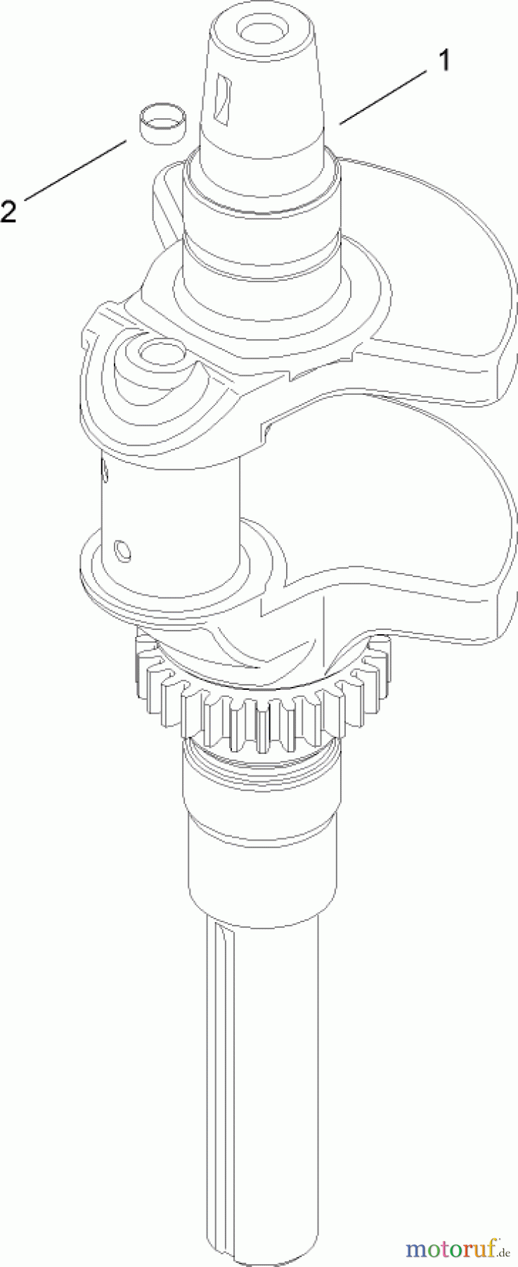  Toro Neu Mowers, Lawn & Garden Tractor Seite 1 14AQ81RP544 (GT2200) - Toro GT2200 Garden Tractor, 2006 (1A136H30000-) CRANKSHAFT ASSEMBLY KOHLER SV730-0018