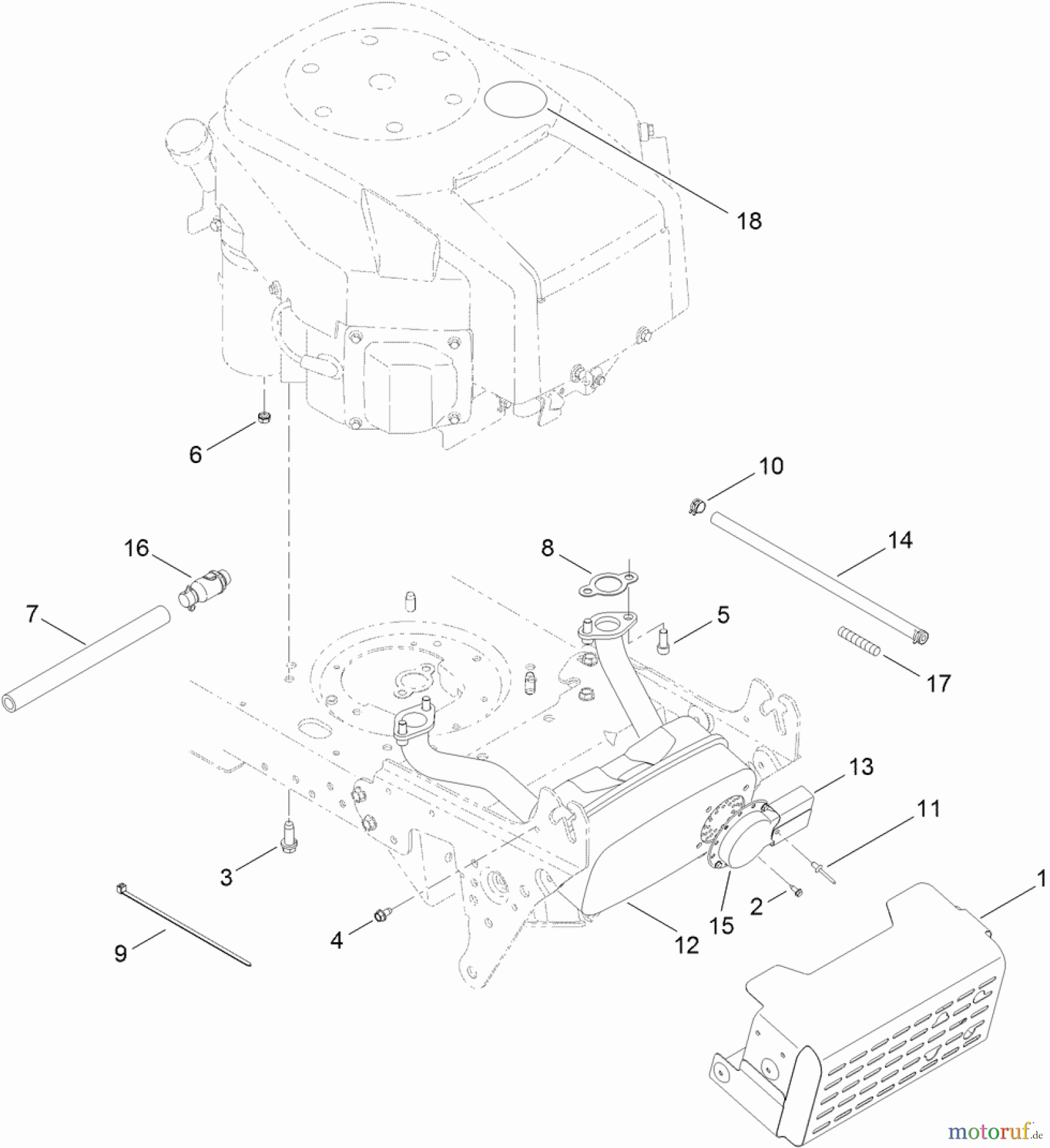  Toro Neu Mowers, Lawn & Garden Tractor Seite 1 14AQ94RP848 (GT2200) - Toro GT2200 Garden Tractor, 2012 (SN 1-1) ENGINE COMPONENT ASSEMBLY