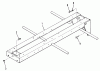 Toro 21-12K801 (312-8) - 312-8 Garden Tractor, 1985 Spareparts FRAME