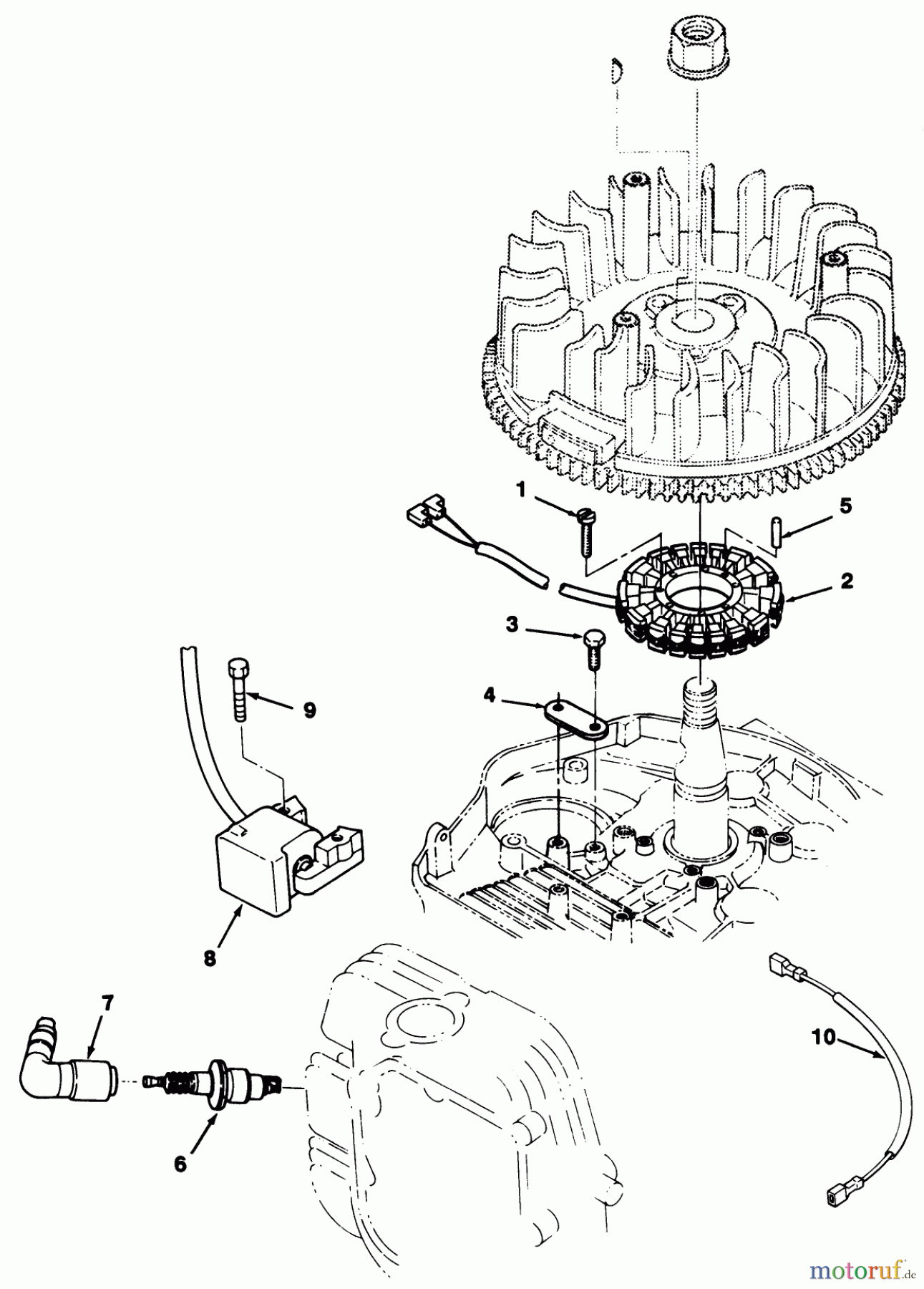  Toro Neu Mowers, Lawn & Garden Tractor Seite 1 32-12O502 (212-5) - Toro 212-5 Tractor, 1991 (1000001-1999999) 12HP ENGINE IGNITION ASSEMBLY