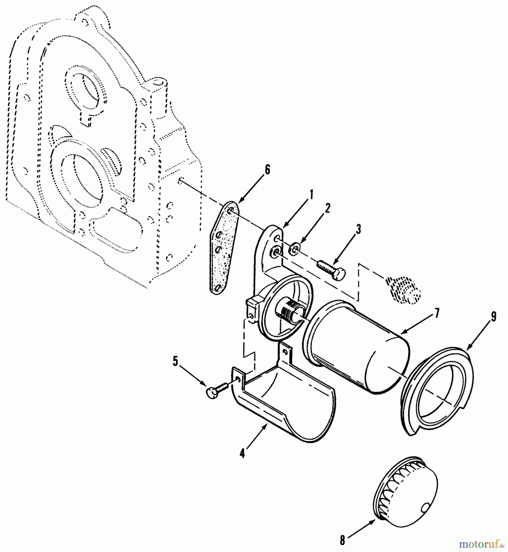  Toro Neu Mowers, Lawn & Garden Tractor Seite 1 41-20O801 (520-8) - Toro 520-8 Garden Tractor, 1990 OIL FILTER