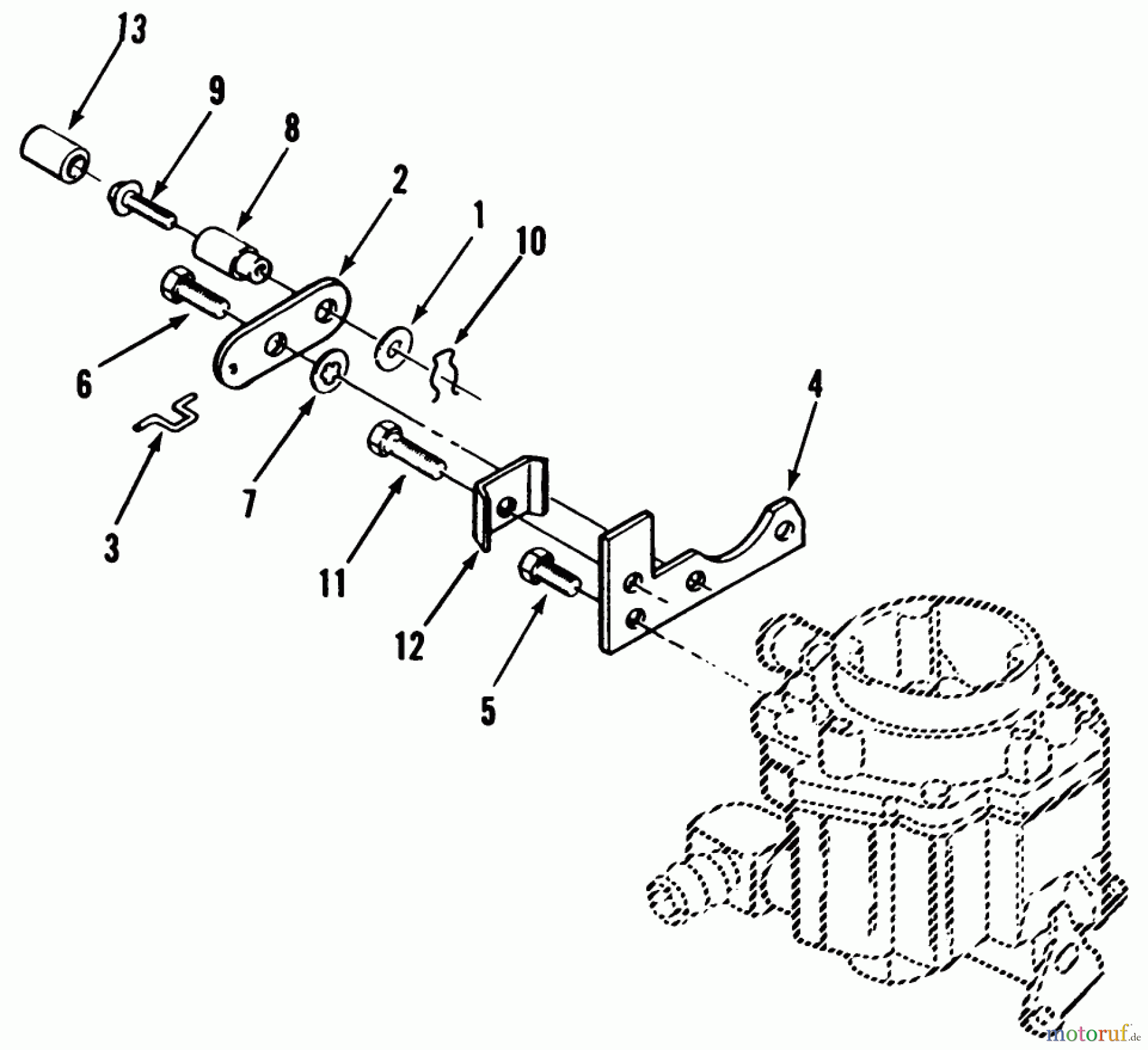  Toro Neu Mowers, Lawn & Garden Tractor Seite 1 41-20OE02 (520-H) - Toro 520-H Garden Tractor, 1991 (1000001-1999999) CHOKE CONTROL (FRONT PULL)