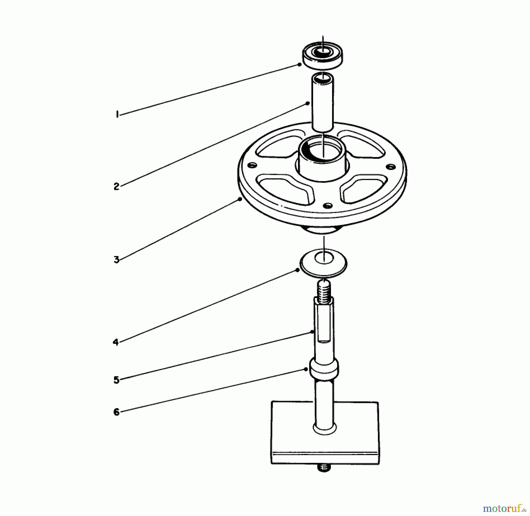  Toro Neu Mowers, Lawn & Garden Tractor Seite 1 57300 (8-32) - Toro 8-32 Front Engine Rider, 1982 (2000001-2999999) SPINDLE ASSEMBLY NO. 28-4280