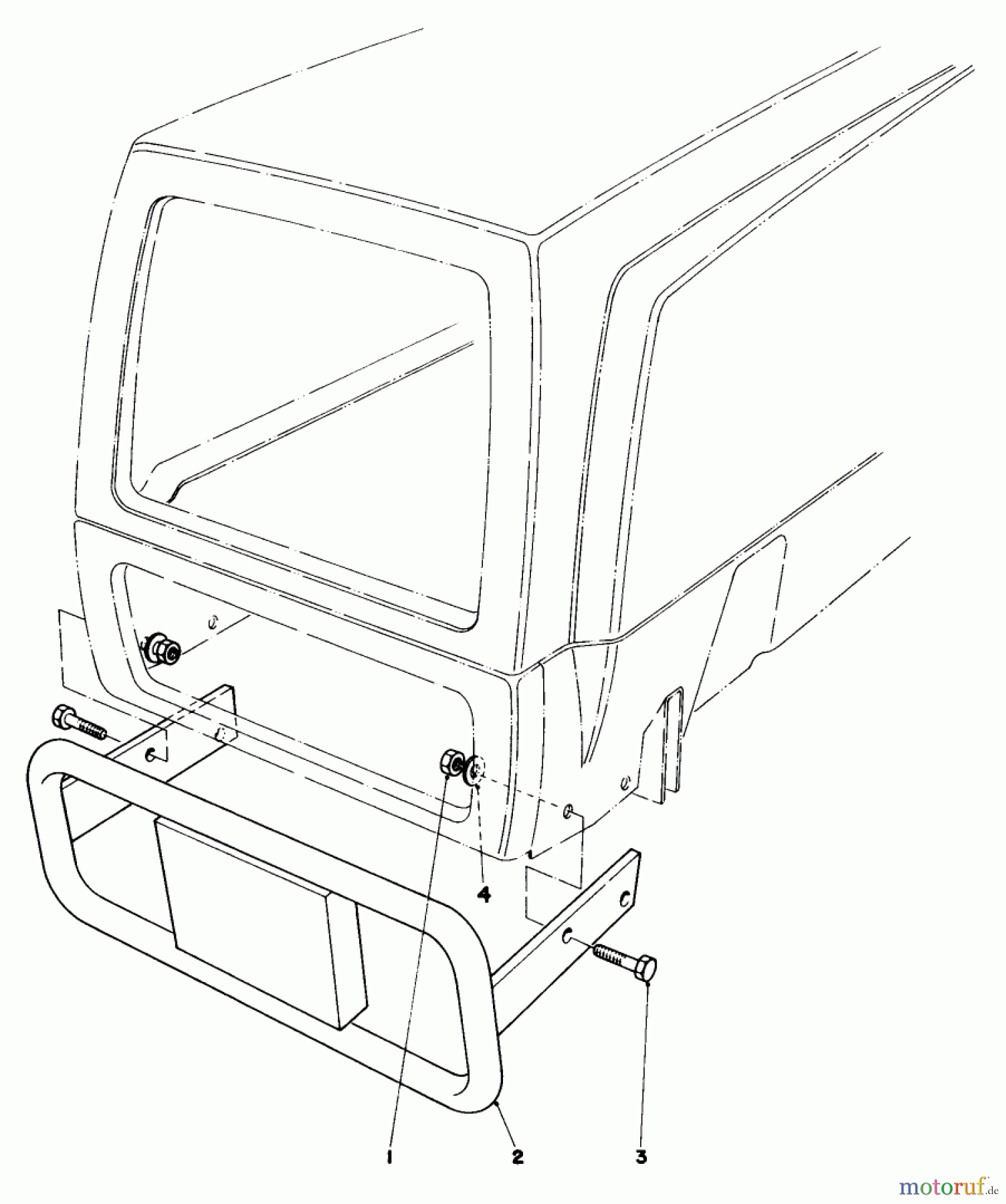  Toro Neu Mowers, Lawn & Garden Tractor Seite 1 57360 (11-32) - Toro 11-32 Lawn Tractor, 1983 (3000001-3999999) BUMPER KIT MODEL NO. 59102 (OPTIONAL)