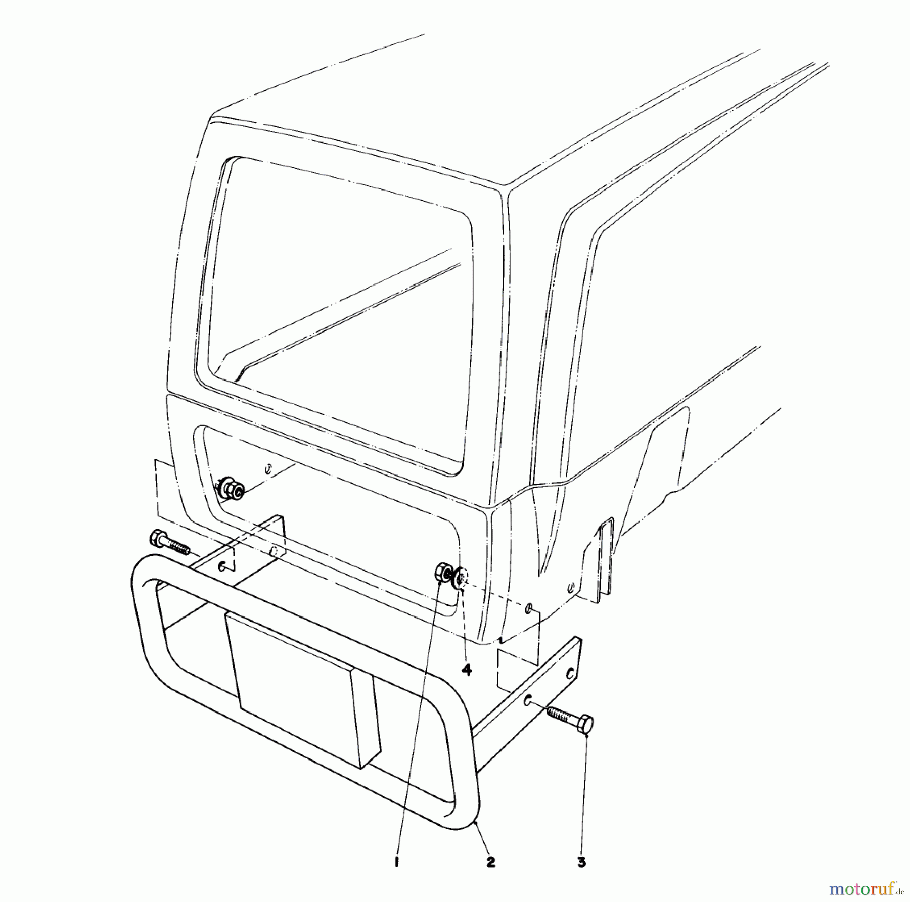  Toro Neu Mowers, Lawn & Garden Tractor Seite 1 57360 (11-32) - Toro 11-32 Lawn Tractor, 1985 (5000001-5999999) BUMPER KIT MODEL NO. 59102 (OPTIONAL)