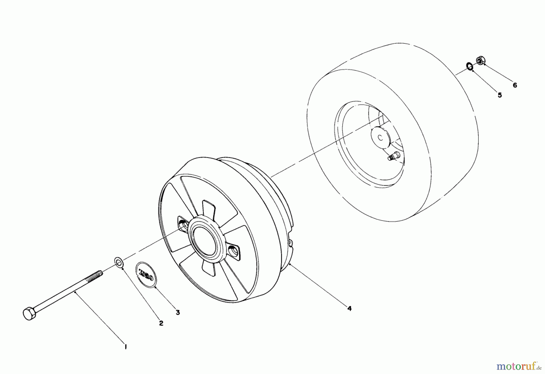  Toro Neu Mowers, Lawn & Garden Tractor Seite 1 57360 (11-32) - Toro 11-32 Lawn Tractor, 1985 (5000001-5999999) WHEEL WEIGHT KIT MODEL NO. 59159 (OPTIONAL)