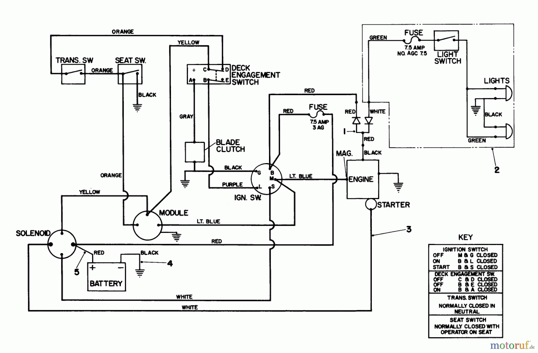  Toro Neu Mowers, Lawn & Garden Tractor Seite 1 57356 (11-42) - Toro 11-42 Lawn Tractor, 1984 (4000001-4999999) ELECTRICAL DIAGRAM