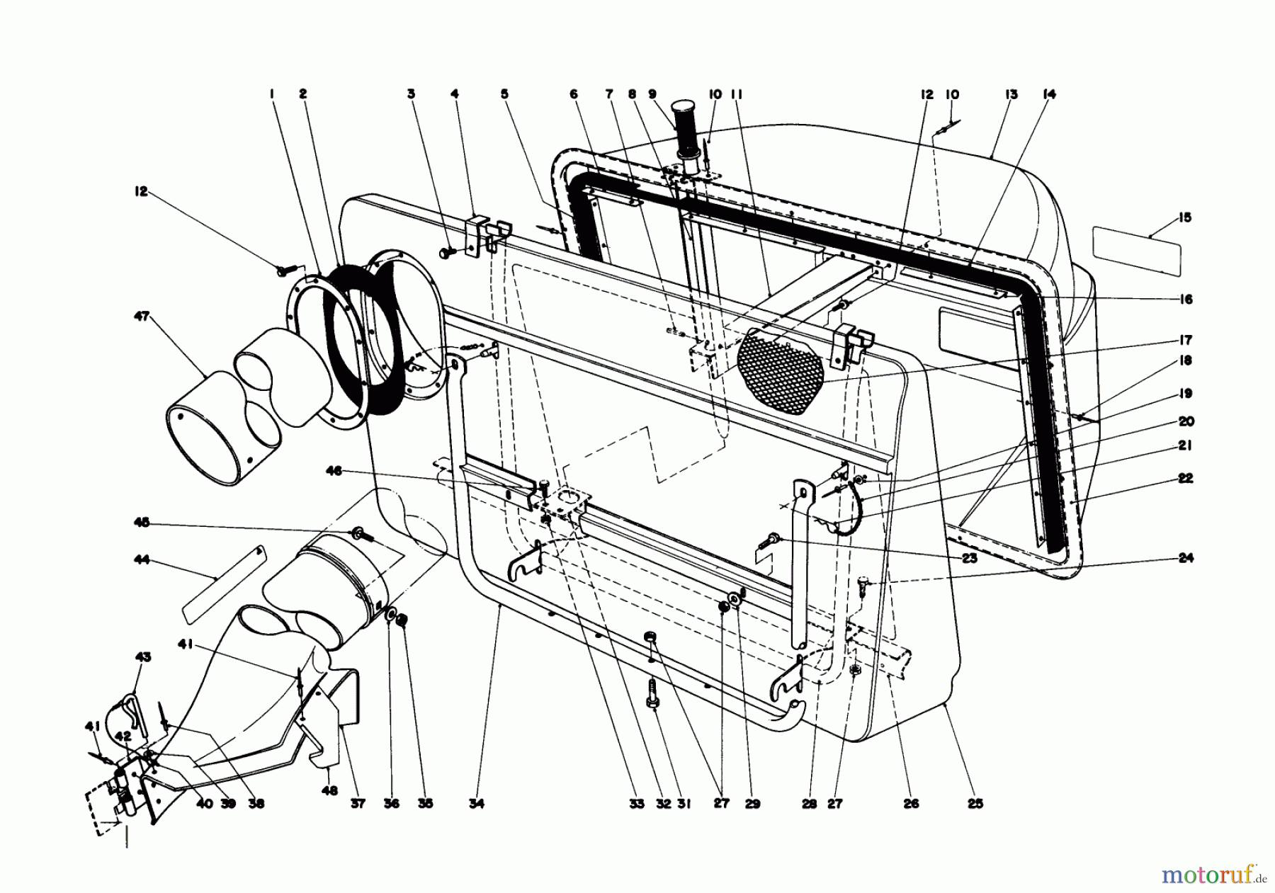  Toro Neu Mowers, Lawn & Garden Tractor Seite 1 57375 - Toro 8 hp Front Engine Rider, 1980 (0000001-0999999) EASY-EMPTY GRASS CATCHER MODEL 59111 #1