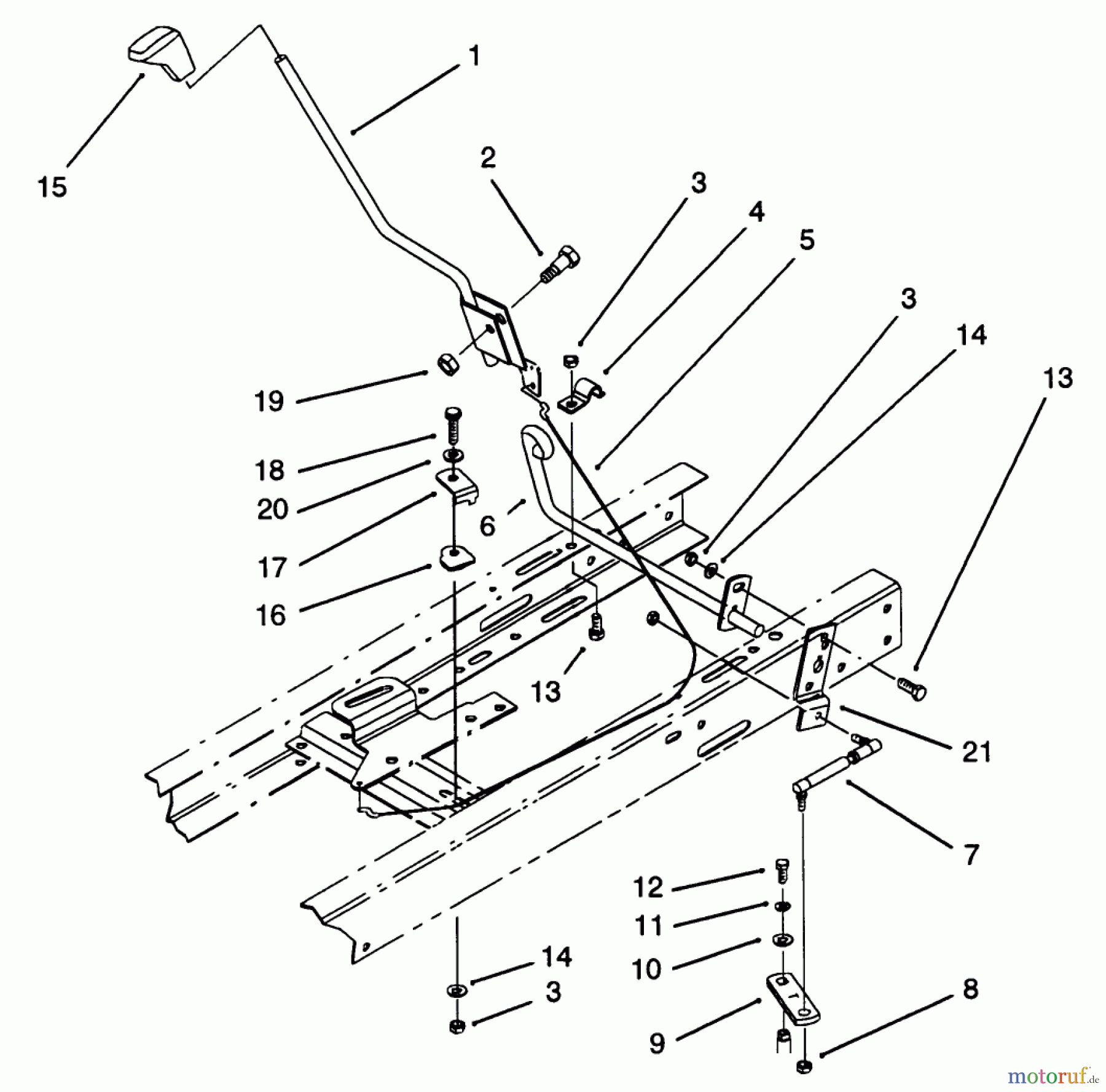  Toro Neu Mowers, Lawn & Garden Tractor Seite 1 71140 (10-32XL) - Toro 10-32XL Lawn Tractor, 1993 (3900001-3999999) SHIFT ASSEMBLY (SERIAL NO. 3901529 & UP)(MODEL NO. 71140)(SERIAL NO. 3900900 & UP)(MODEL NO. 71200)