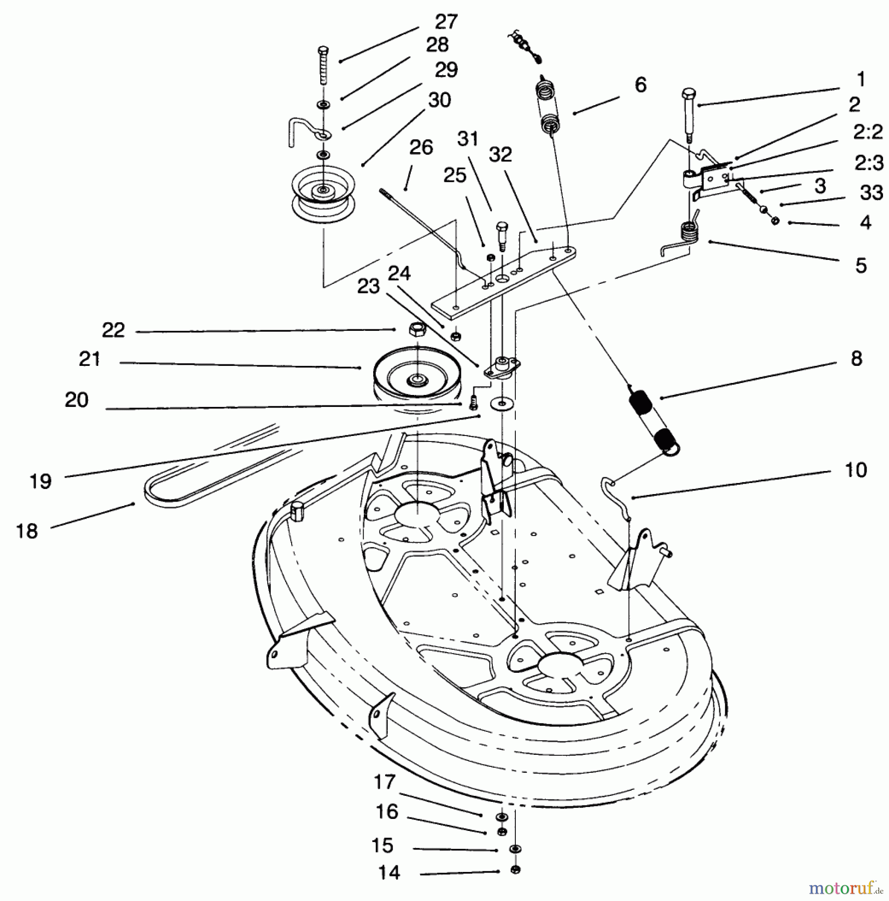  Toro Neu Mowers, Lawn & Garden Tractor Seite 1 71193 (14-38HXL) - Toro 14-38HXL Lawn Tractor, 1996 (6900001-6999999) 38