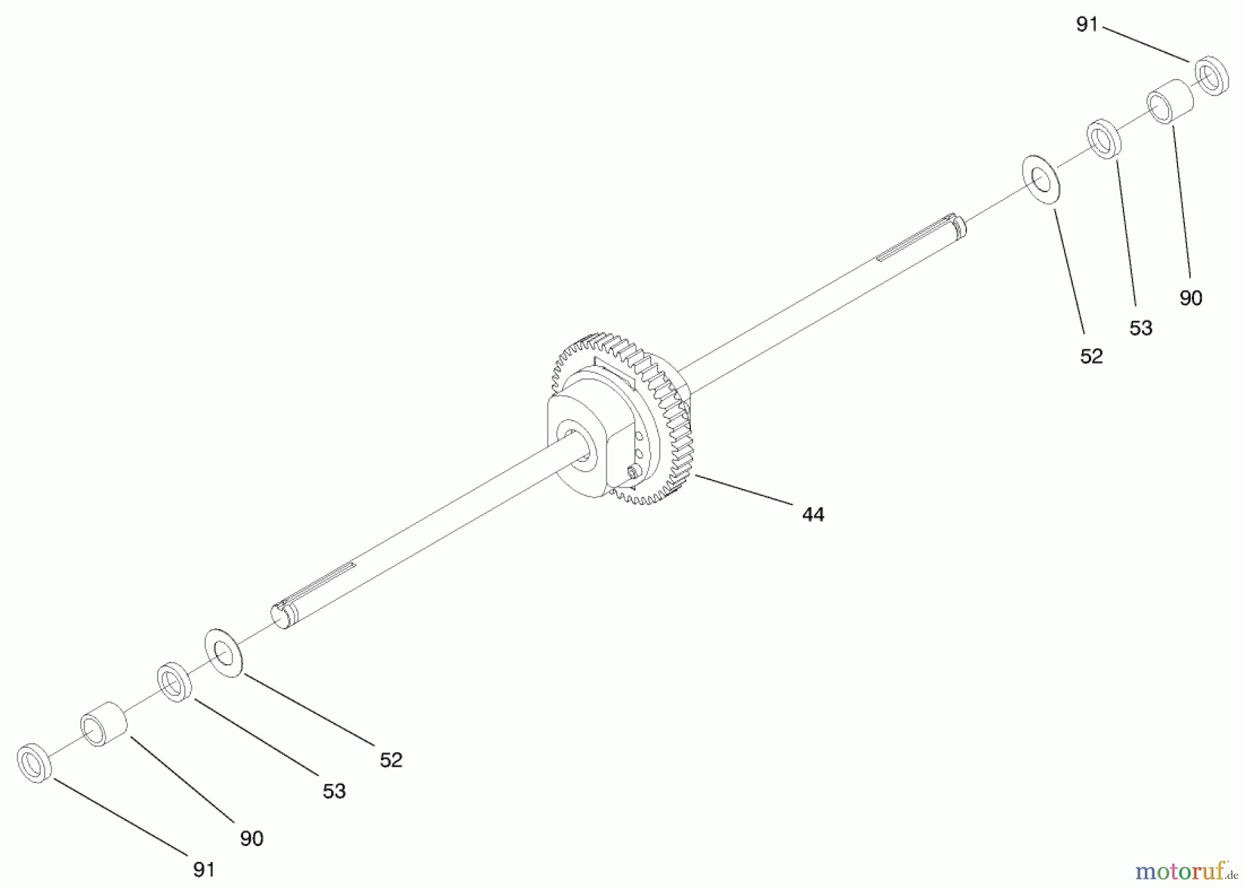  Toro Neu Mowers, Lawn & Garden Tractor Seite 1 71280 (17-44HXLE) - Toro 17-44HXLE Lawn Tractor, 2000 (200000001-200999999) HYDRO TRANSAXLE ASSEMBLY #3