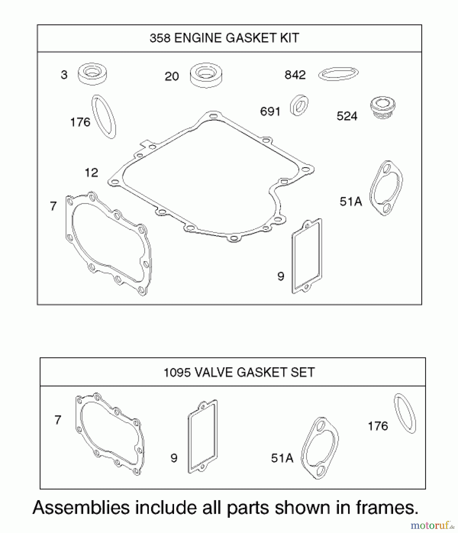  Toro Neu Mowers, Lawn & Garden Tractor Seite 1 71209 (13-32XLE) - Toro 13-32XLE Lawn Tractor, 2002 (220010001-220999999) GASKET ASSEMBLY ENGINE BRIGGS AND STRATTON MODEL 28M707-1125-E1