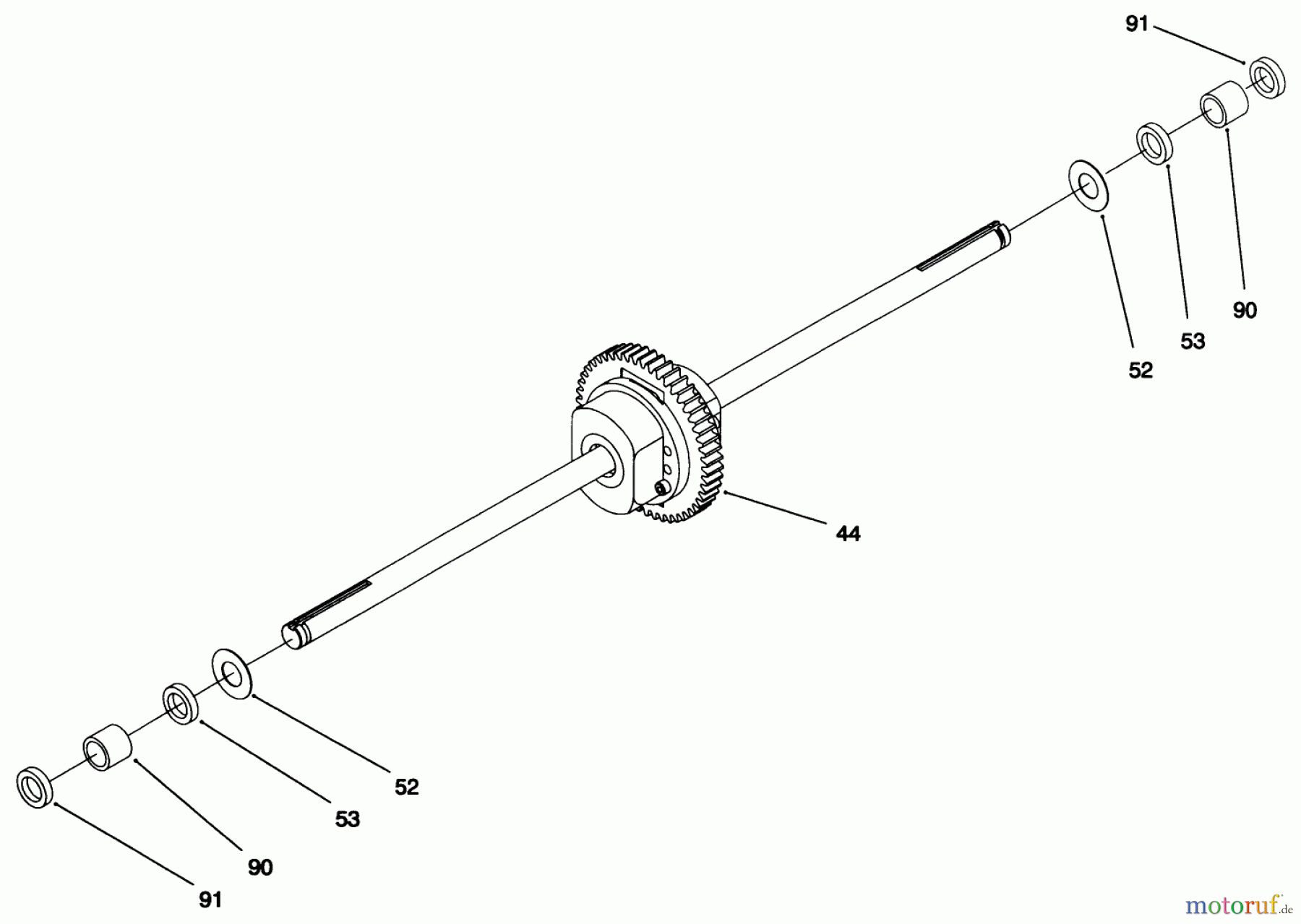  Toro Neu Mowers, Lawn & Garden Tractor Seite 1 71218 (16-44HXL) - Toro 16-44HXL Lawn Tractor, 1996 (6900001-6999999) HYDRO TRANSAXLE ASSEMBLY #2