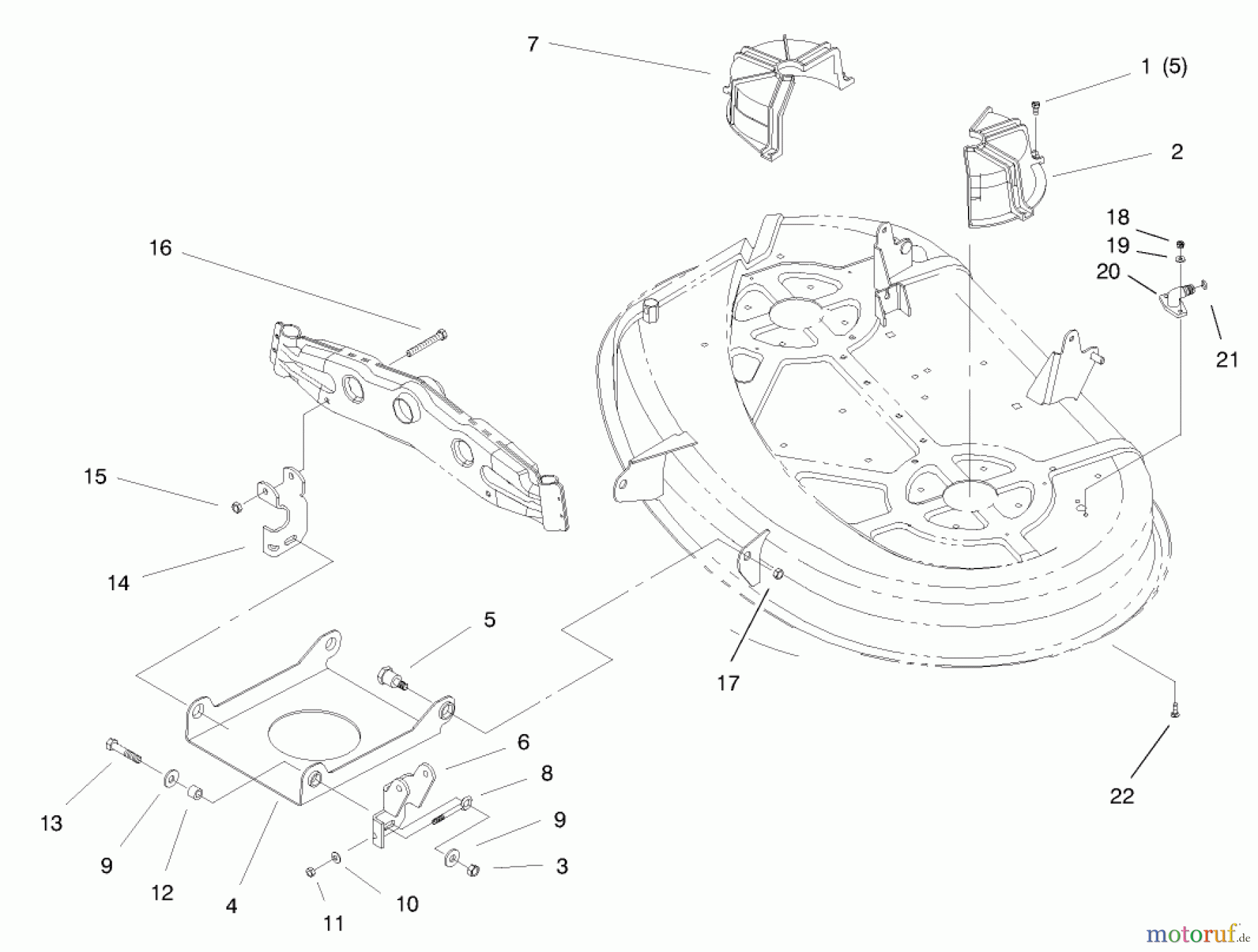  Toro Neu Mowers, Lawn & Garden Tractor Seite 1 71219 (14-38HXL) - Toro 14-38HXL Lawn Tractor, 1997 (7900001-7999999) SUSPENSION ASSEMBLY (38