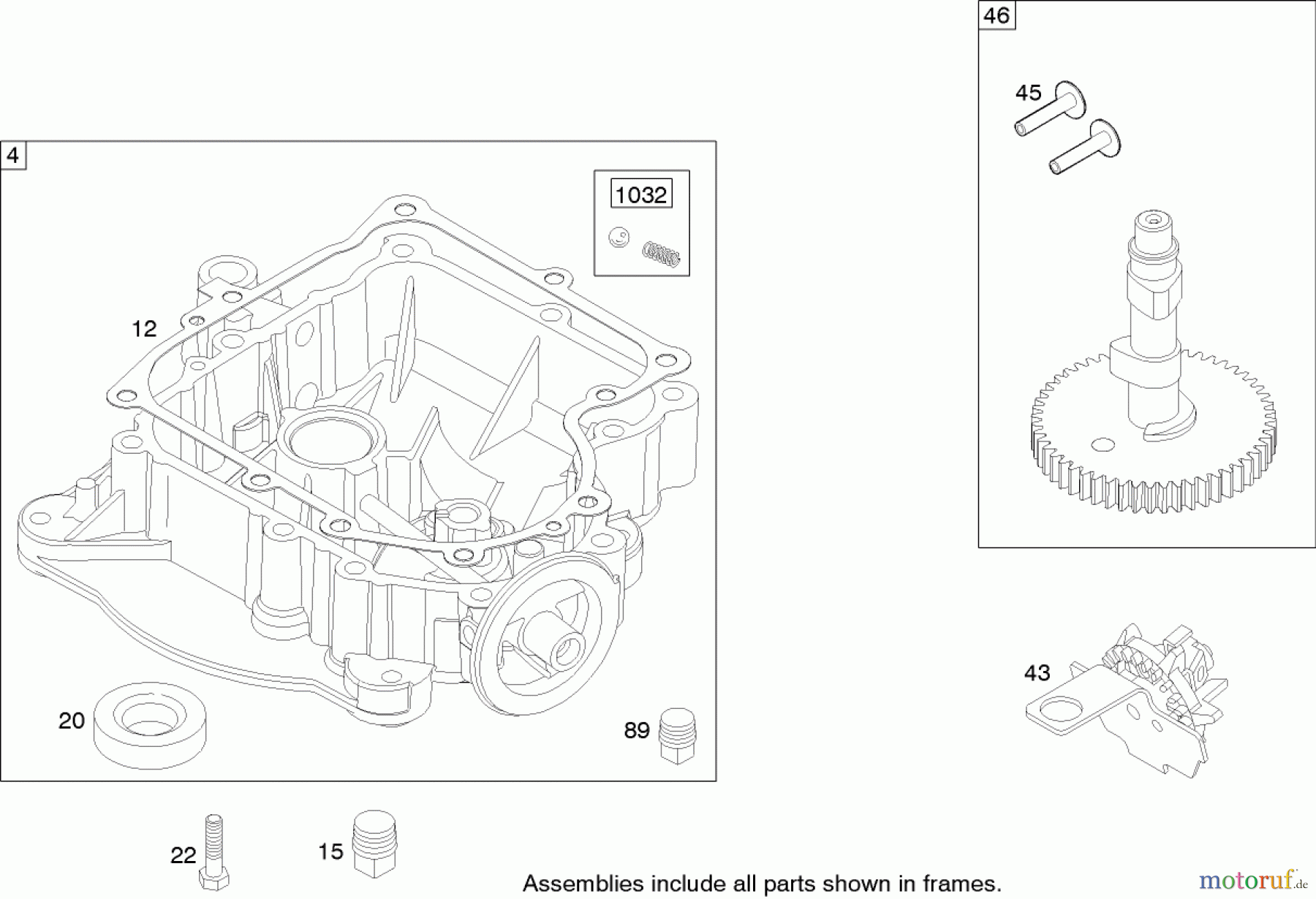  Toro Neu Mowers, Lawn & Garden Tractor Seite 1 71227 (16-38HXL) - Toro 16-38HXL Lawn Tractor, 2004 (240000001-240999999) CRANKCASE ASSEMBLY BRIGGS AND STRATTON MODEL 286H77-0121-E1