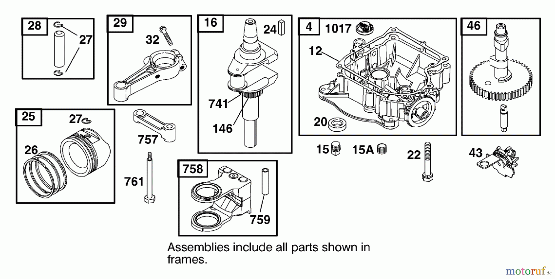  Toro Neu Mowers, Lawn & Garden Tractor Seite 1 71233 (17-44HXL) - Toro 17-44HXL Indy Special Edition Lawn Tractor, 2001 (210000001-210999999) CRANKCASE ASSEMBLY BRIGGS AND STRATTON MODEL 312777-0128-E1