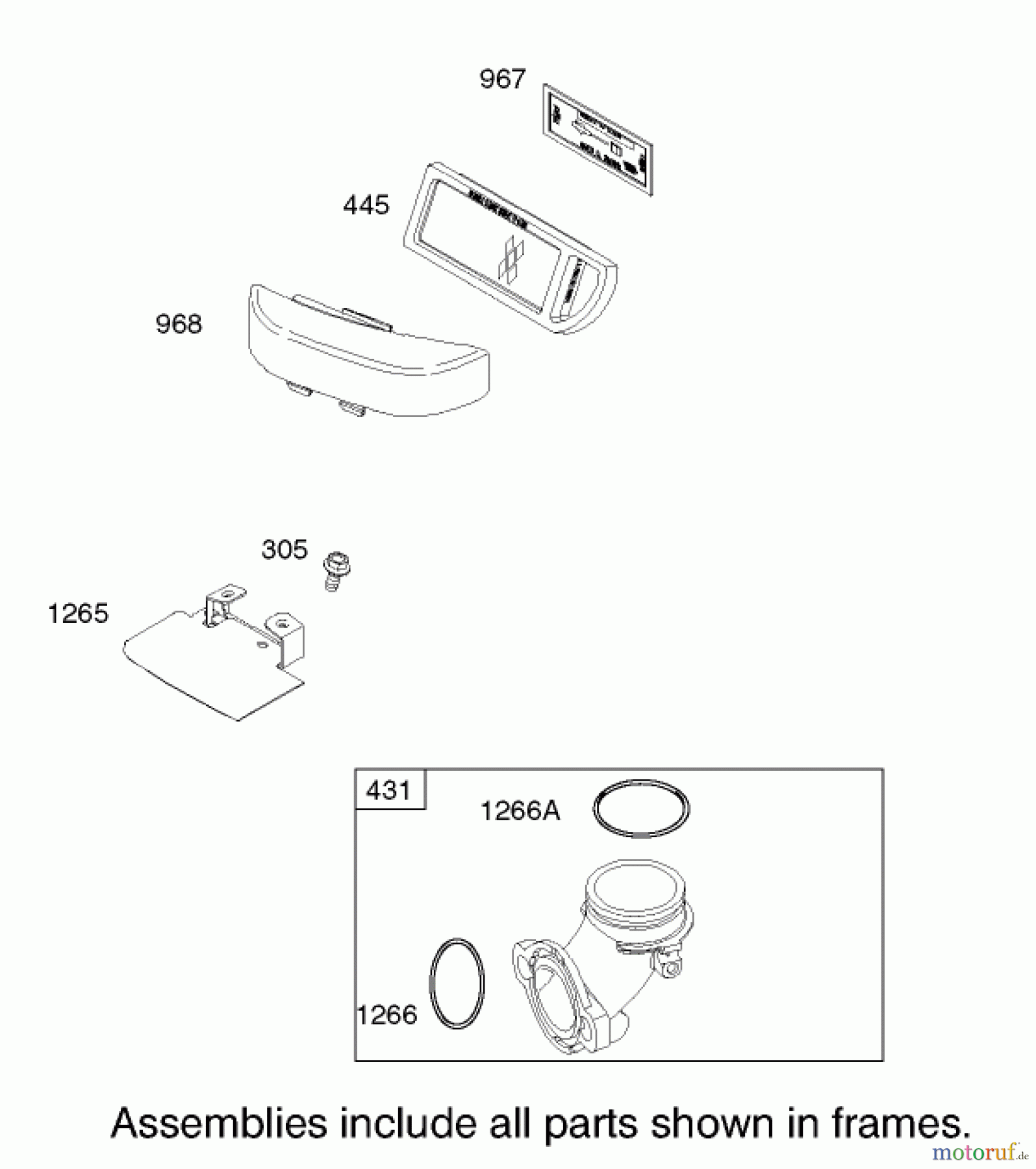  Toro Neu Mowers, Lawn & Garden Tractor Seite 1 71243 (17-38HXLE) - Toro 17-38HXLE Lawn Tractor, 2004 (240000001-240999999) AIR CLEANER ASSEMBLY BRIGGS AND STRATTON 31F777-0123-E1