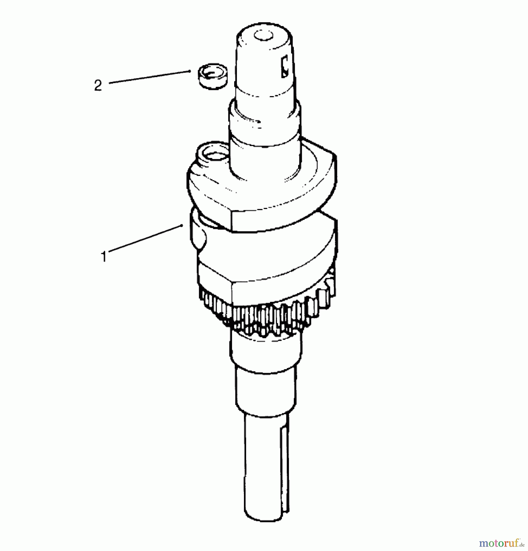  Toro Neu Mowers, Lawn & Garden Tractor Seite 1 72063 (264-H) - Toro 264-H Yard Tractor, 1995 (5900001-5900498) CRANKSHAFT (KOHLER ENGINE CV14S-PS1472) #1