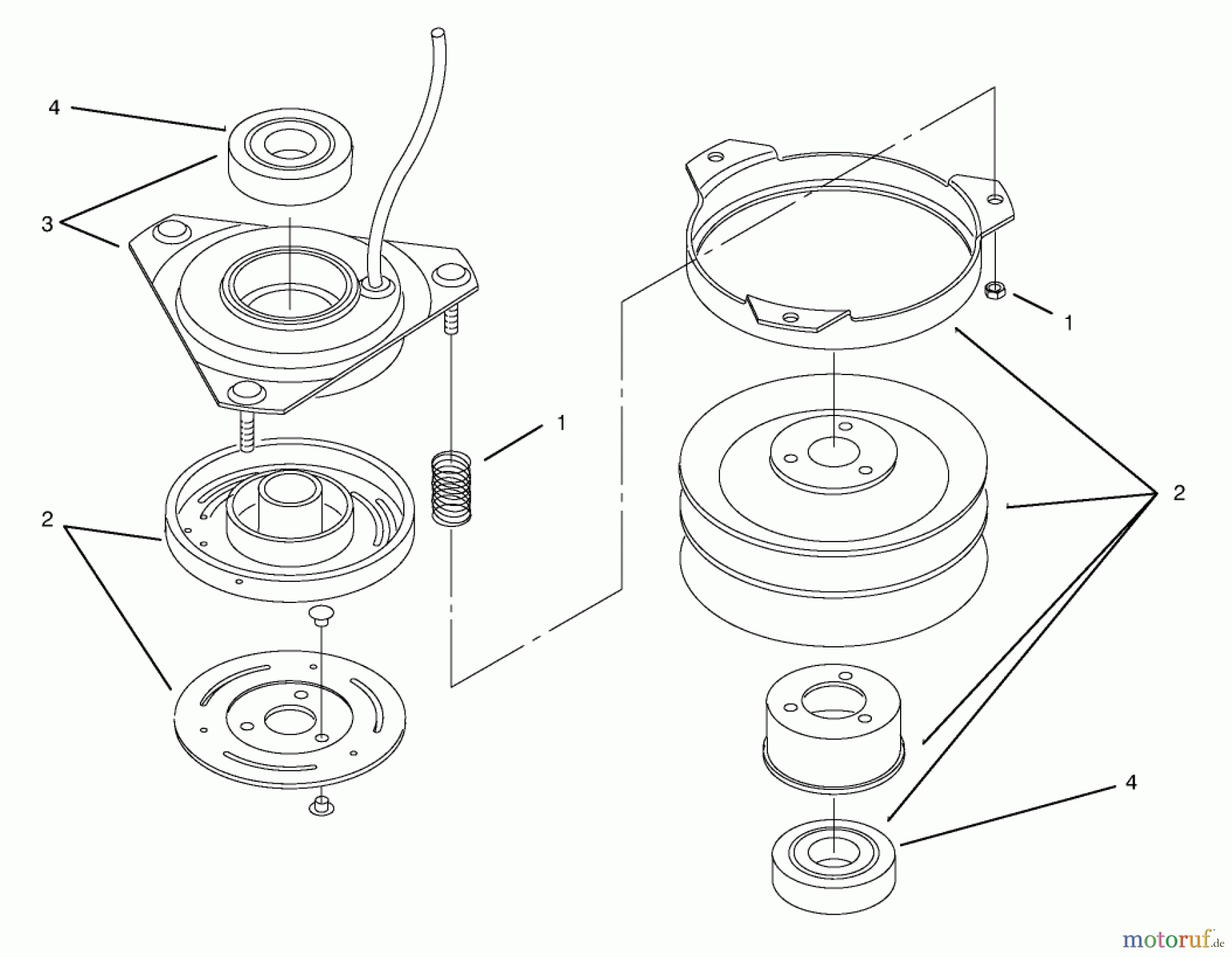  Toro Neu Mowers, Lawn & Garden Tractor Seite 1 72045 (265-6) - Toro 265-6 Lawn and Garden Tractor, 1998 (8900400-8999999) CLUTCH 94-2514