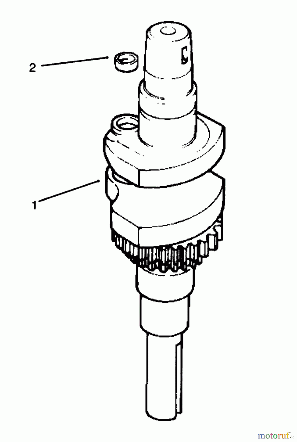  Toro Neu Mowers, Lawn & Garden Tractor Seite 1 72045 (265-6) - Toro 265-6 Yard Tractor, 1996 (6900001-6999999) CRANKSHAFT