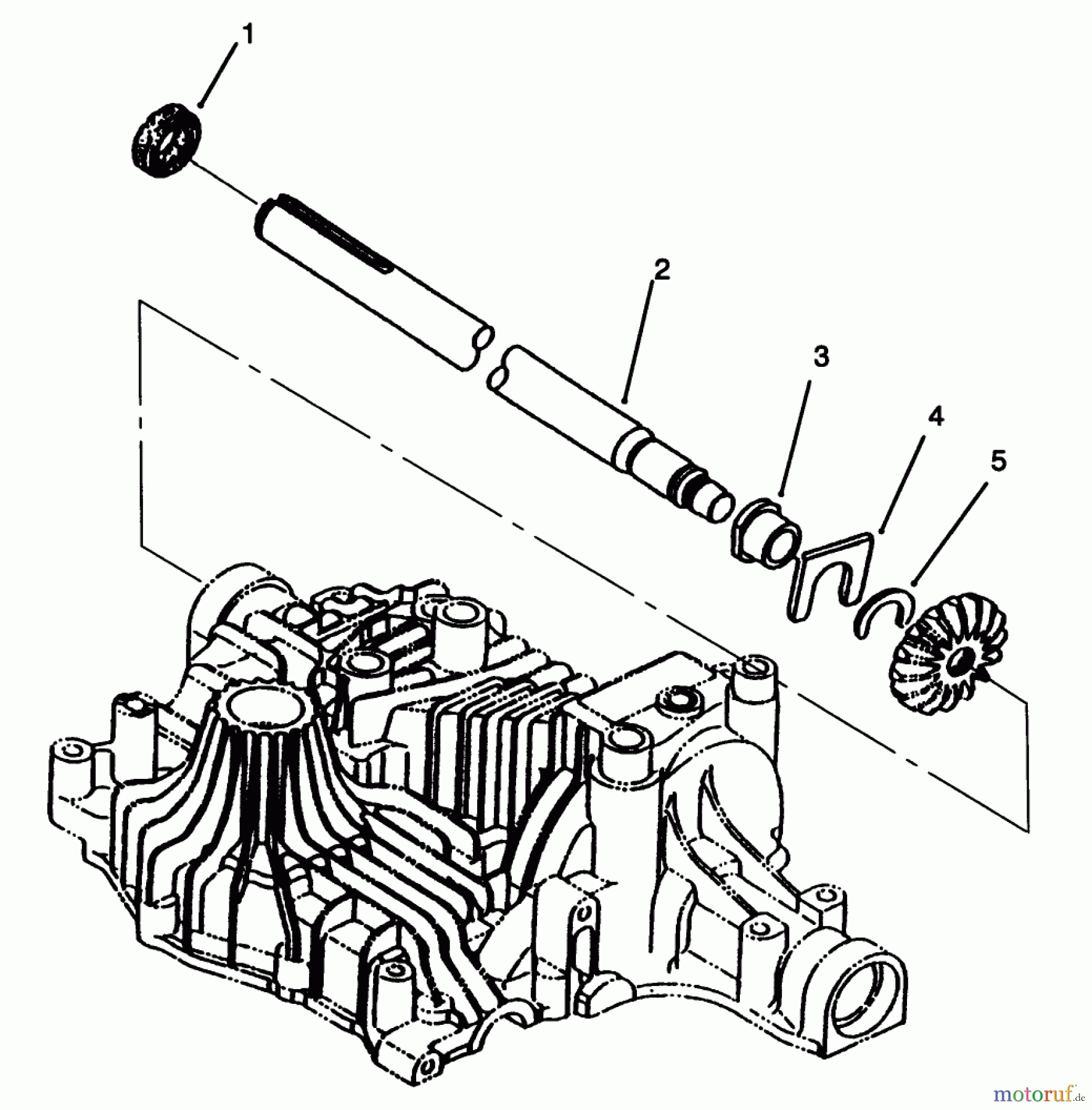  Toro Neu Mowers, Lawn & Garden Tractor Seite 1 72064 (265-H) - Toro 265-H Lawn and Garden Tractor, 1996 (6900001-6999999) AXLE SHAFT