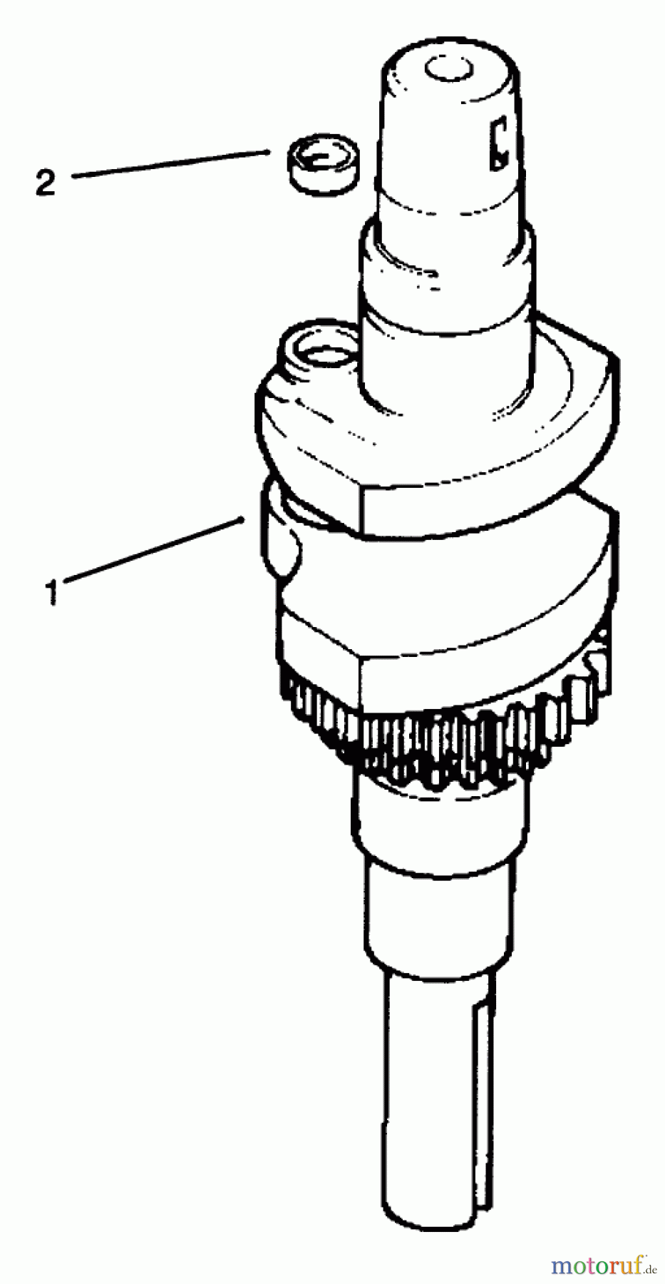  Toro Neu Mowers, Lawn & Garden Tractor Seite 1 72046 (265-H) - Toro 265-H Lawn and Garden Tractor, 1996 (6900001-6999999) CRANKSHAFT